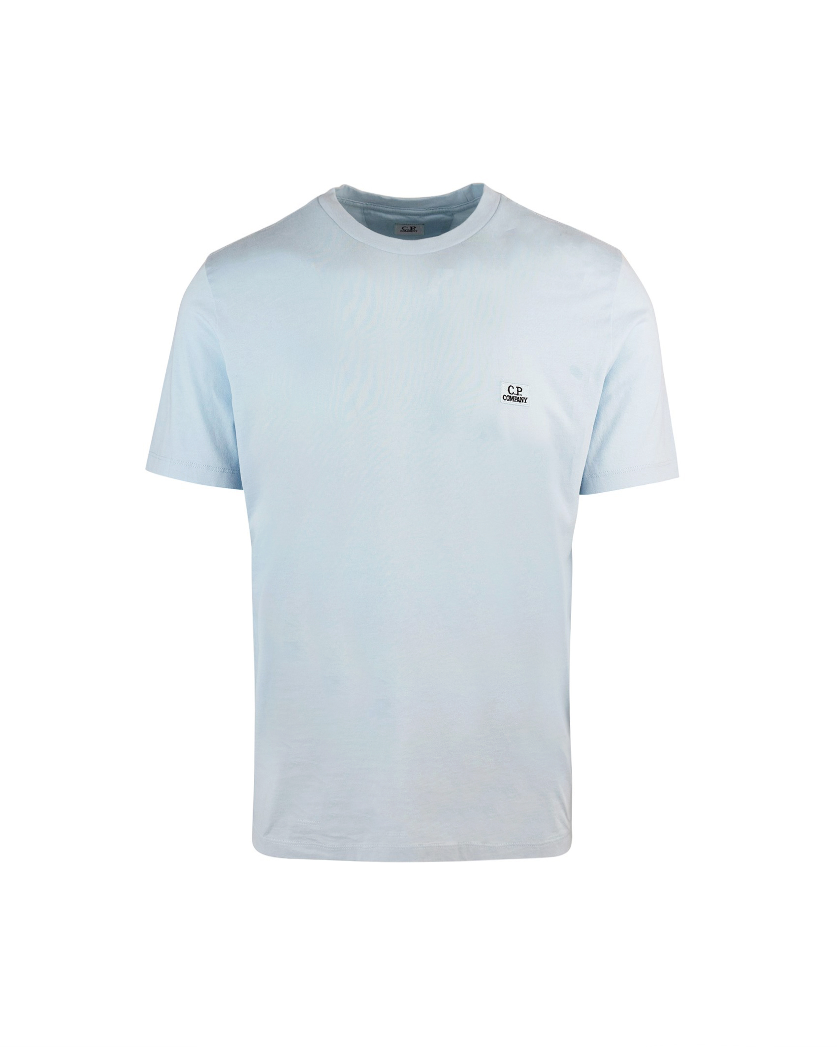 Shop C.p. Company T-shirt Logo Celeste In 806starlight Blue