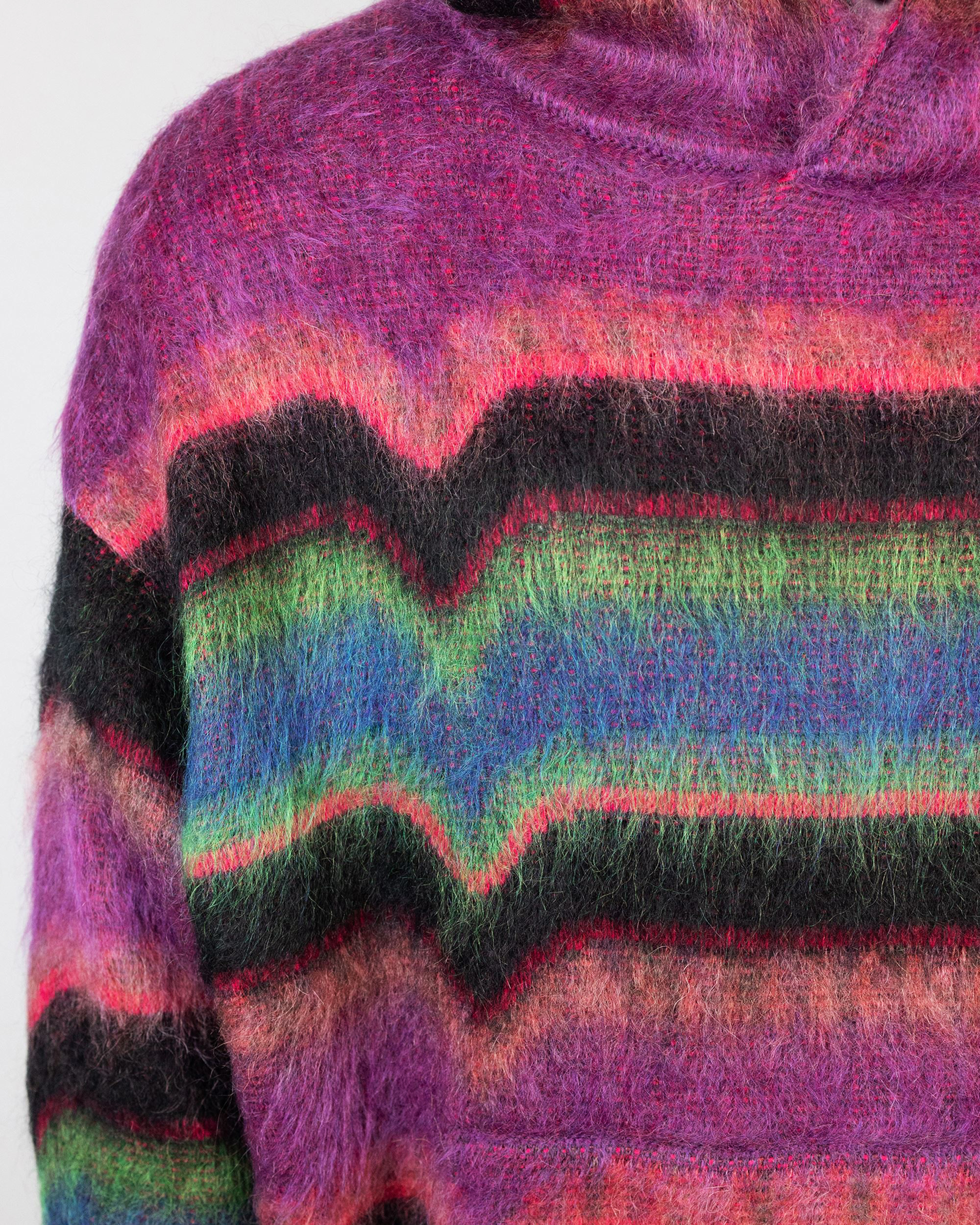 Shop Avril 8790 Multicolor Jaquard Fleece In 0002 Purple