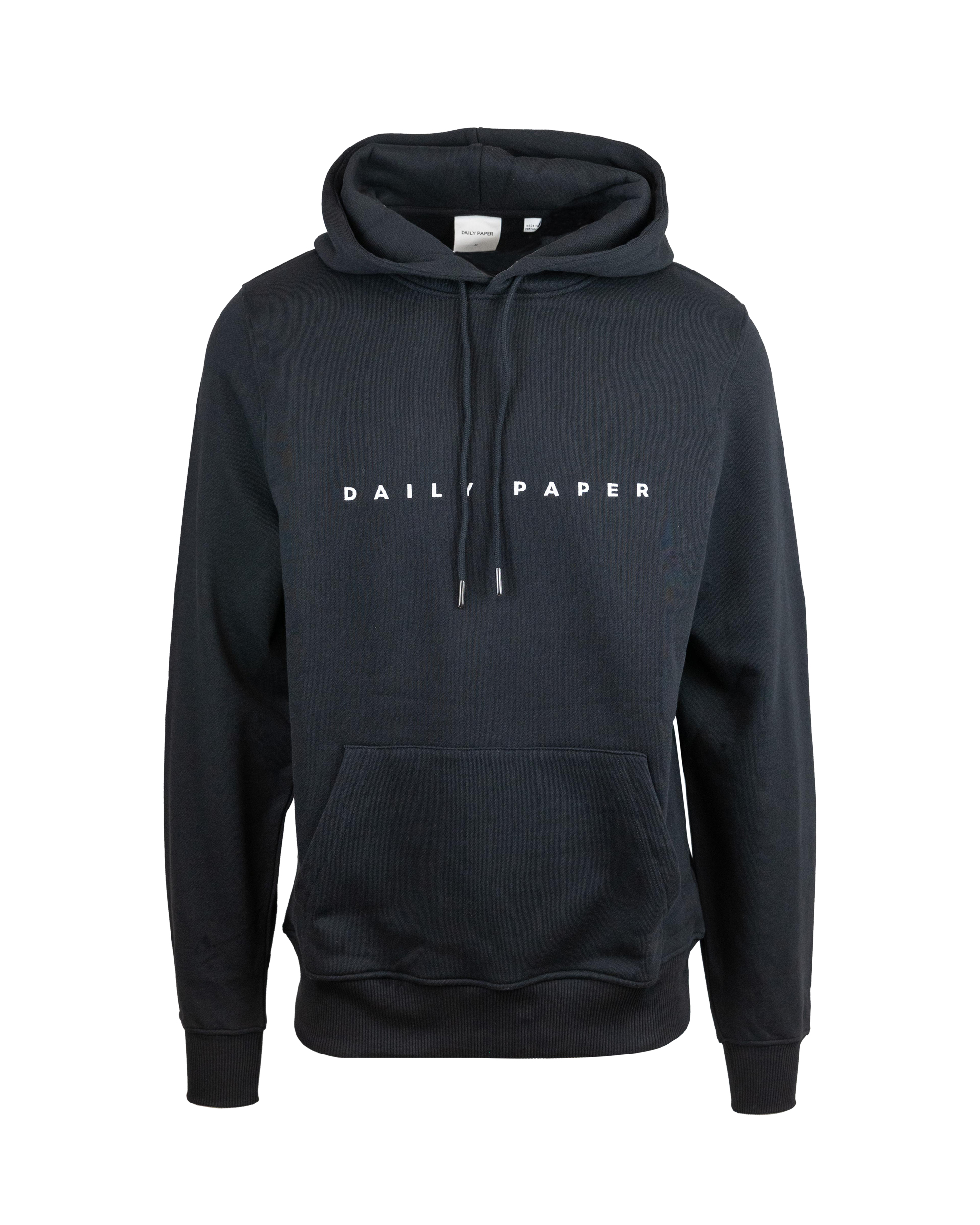 Shop Daily Paper Sweatshirt With Hood And Logo In Blacknero