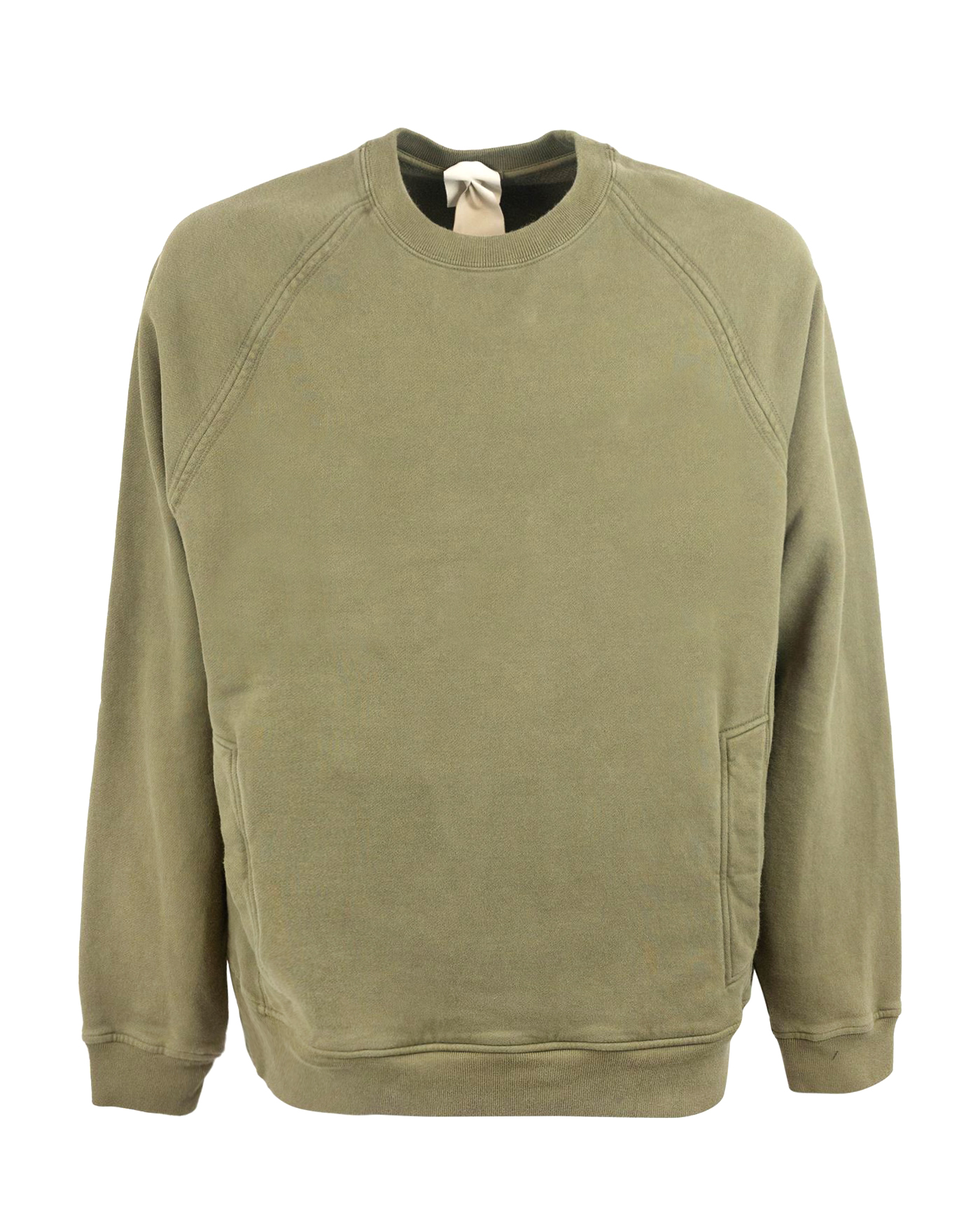 Shop Ten C Crewneck Sweatshirt With Patch Detail In 659verde