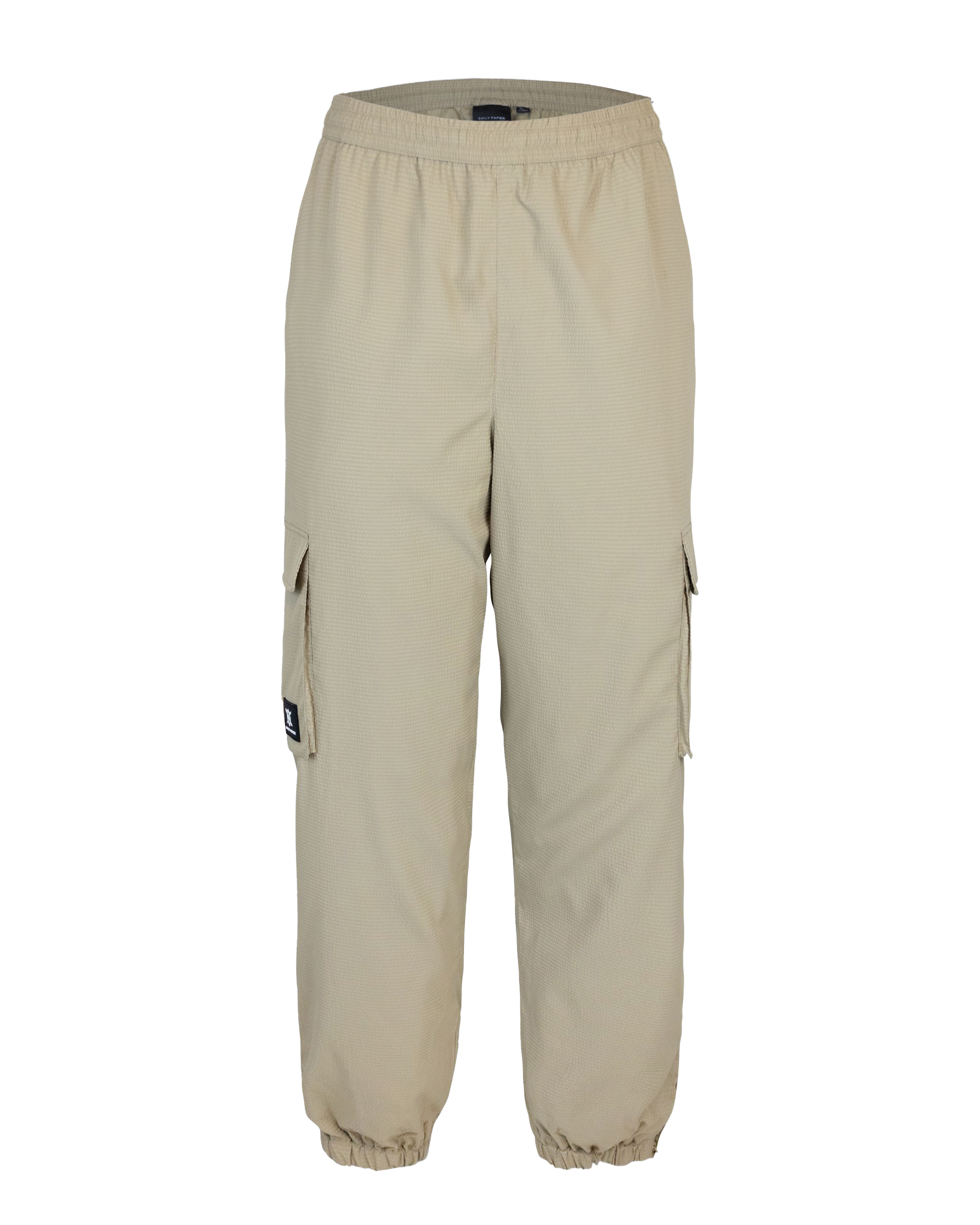 Shop Daily Paper Track Pants Peyisai In Twill Beige