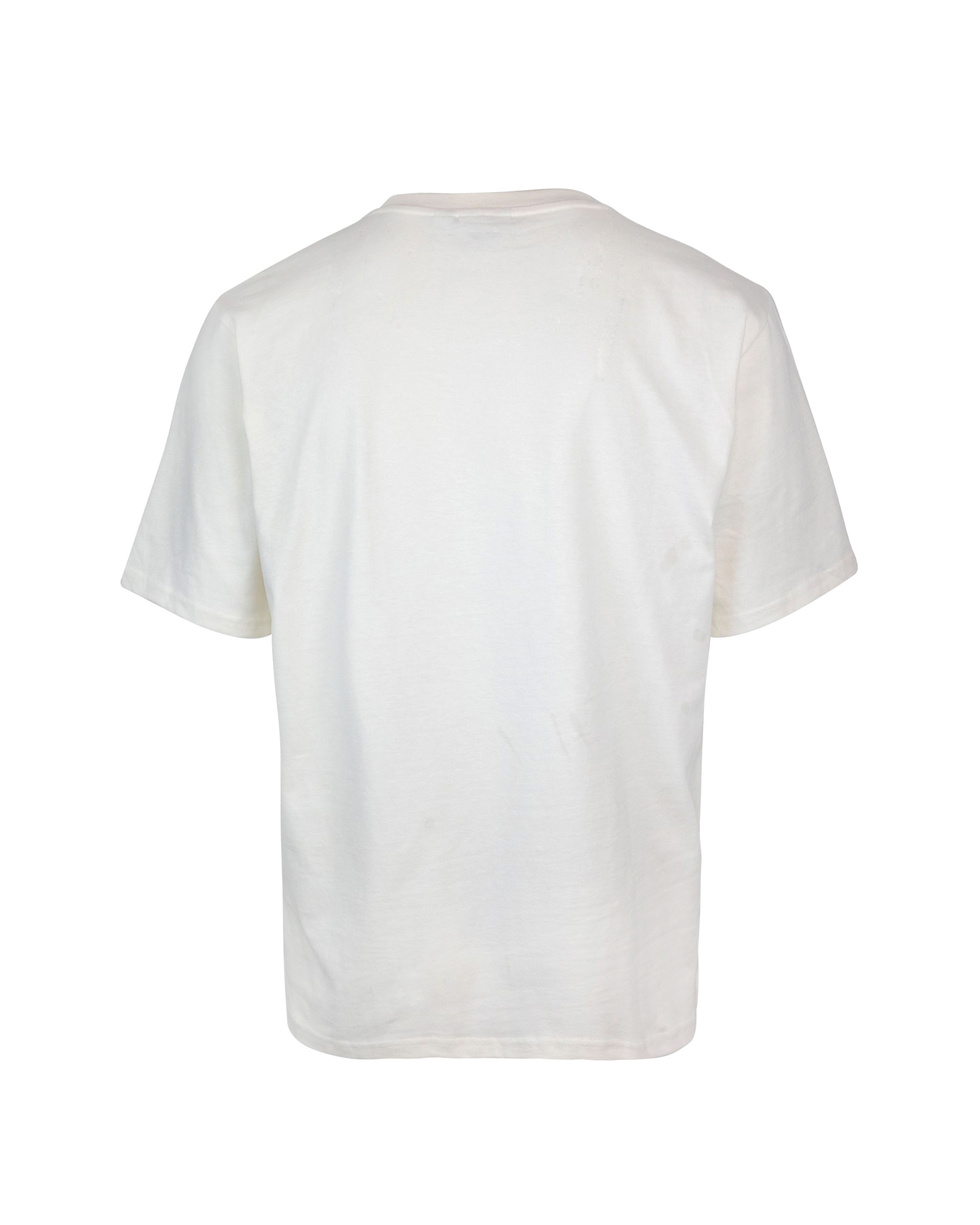 Shop Daily Paper Alias T-shirt With Embroidered Logo In Egret Off White