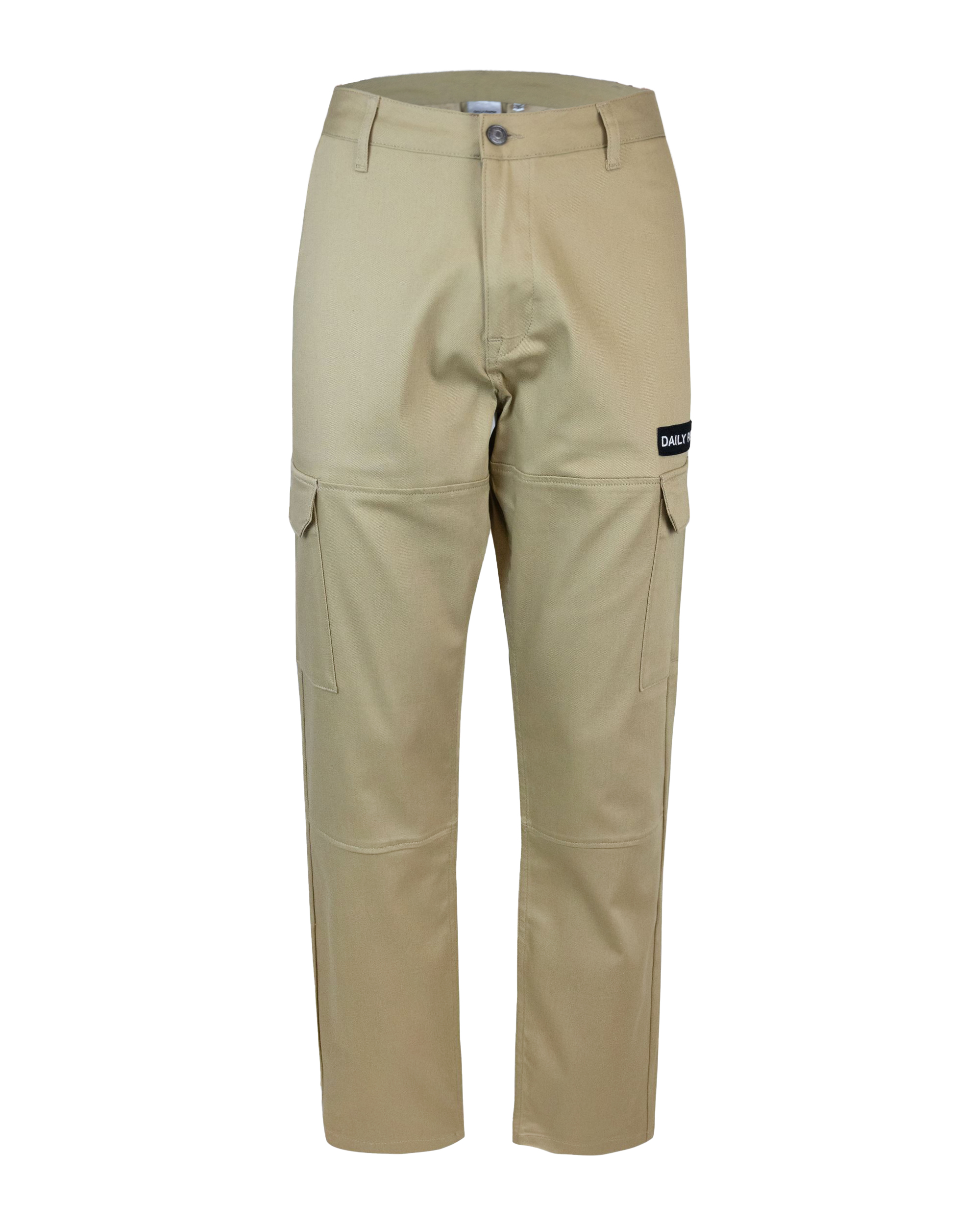 Shop Daily Paper Ecargo With Embroidered Logo In Twill Beige