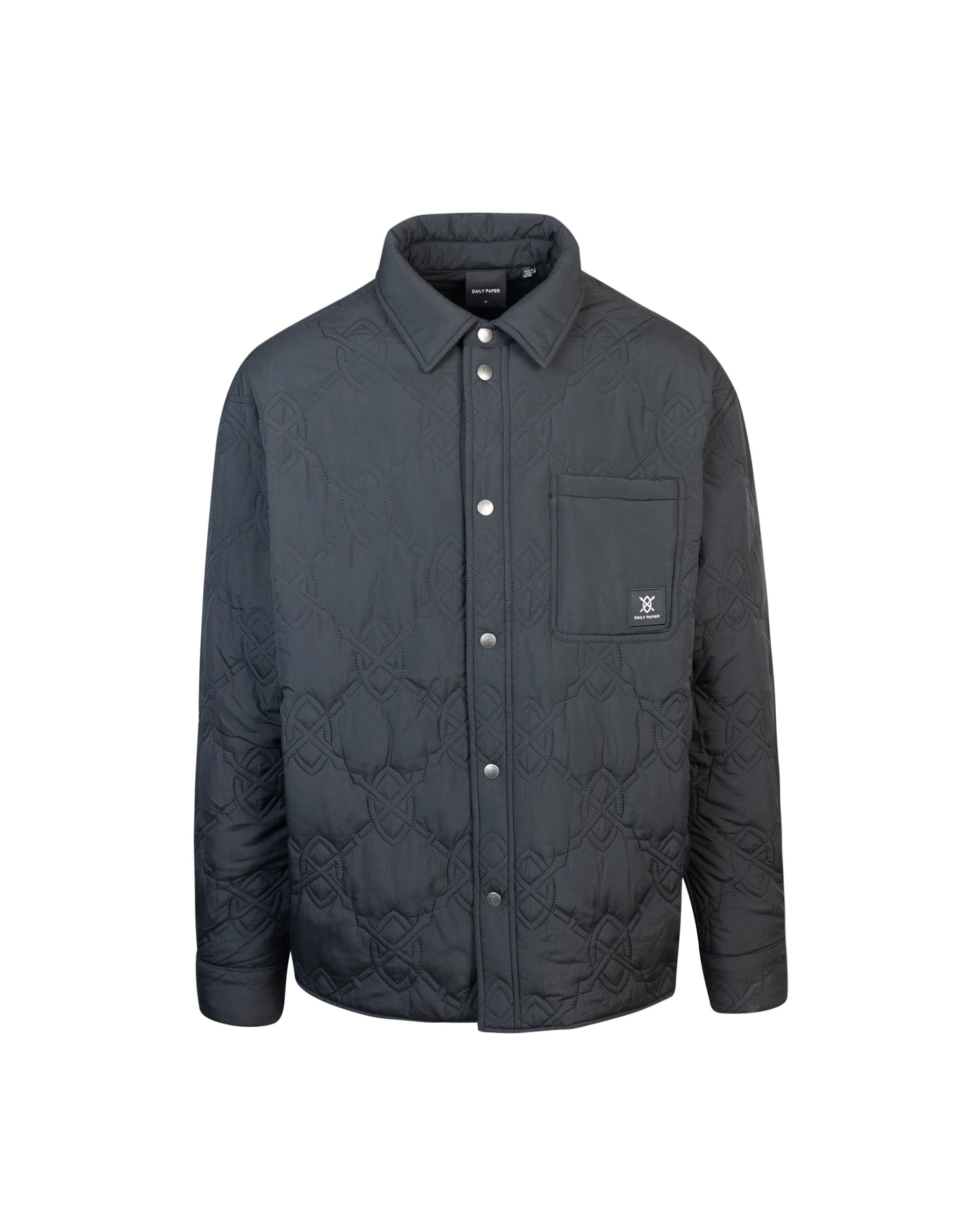 Shop Daily Paper Quilted Rajub Shirt In Black