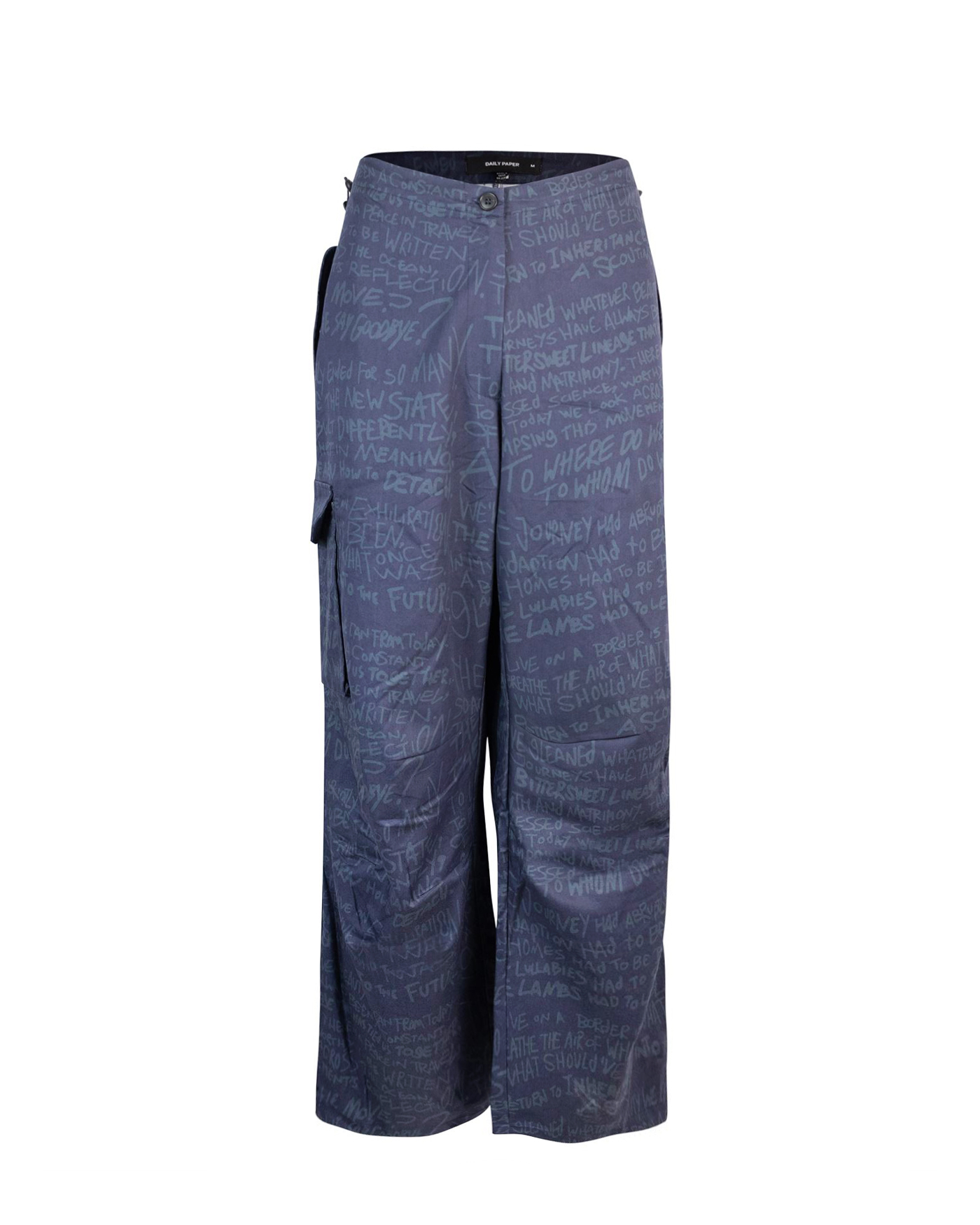 Shop Daily Paper Pantalone Ruth Letter In Deep Navy