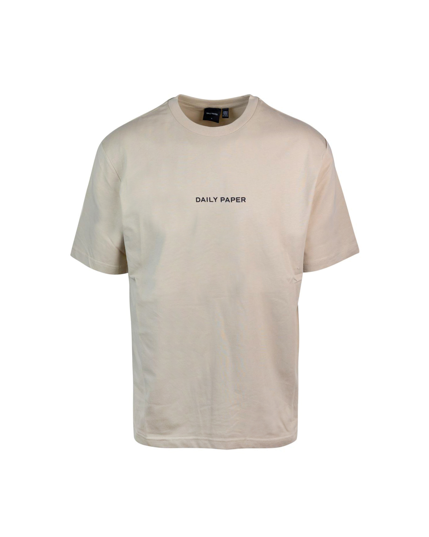 Shop Daily Paper T-shirt Rudo Con Logo In Oxford Beige