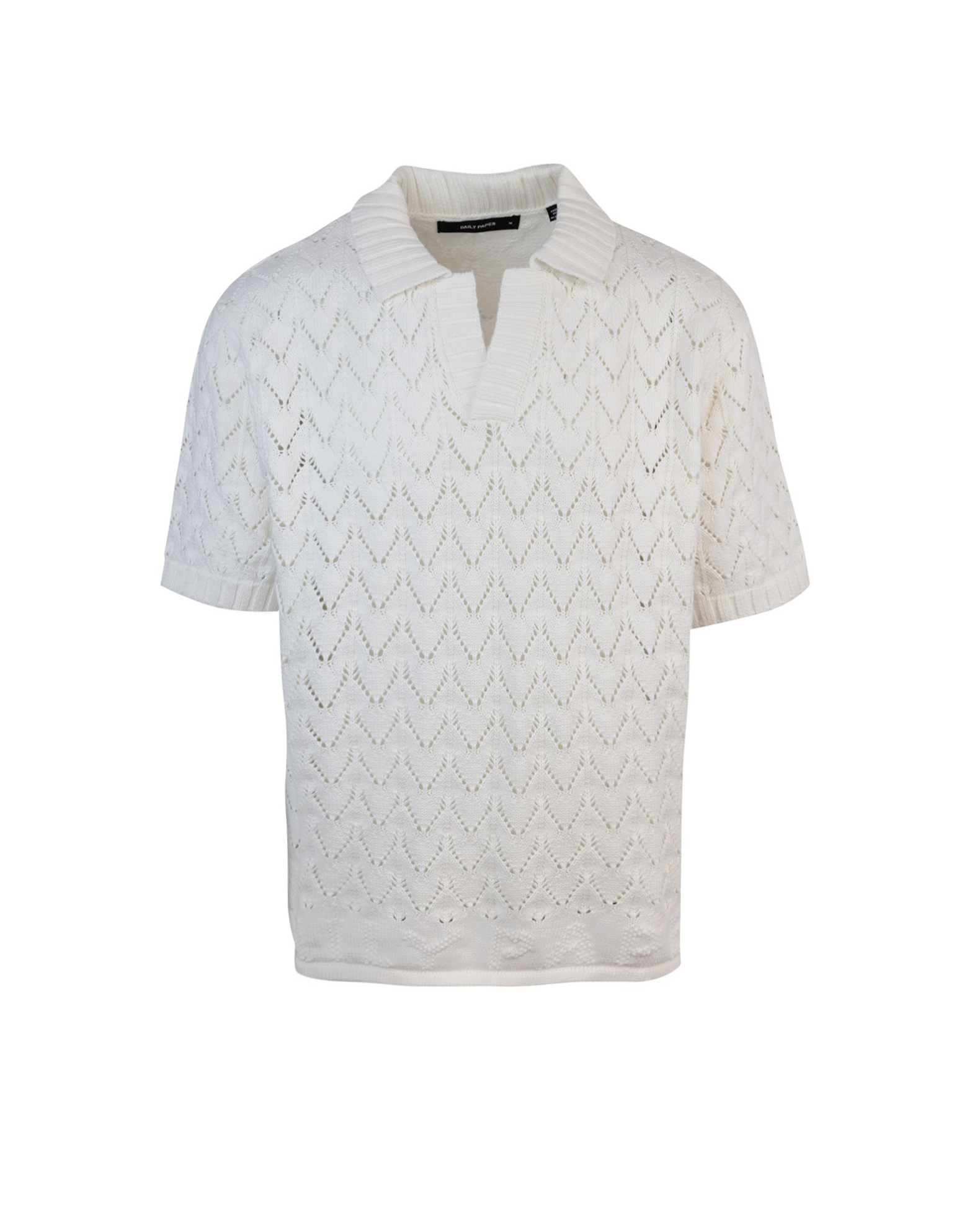 Shop Daily Paper Yinka Knitted Polo Shirt In White