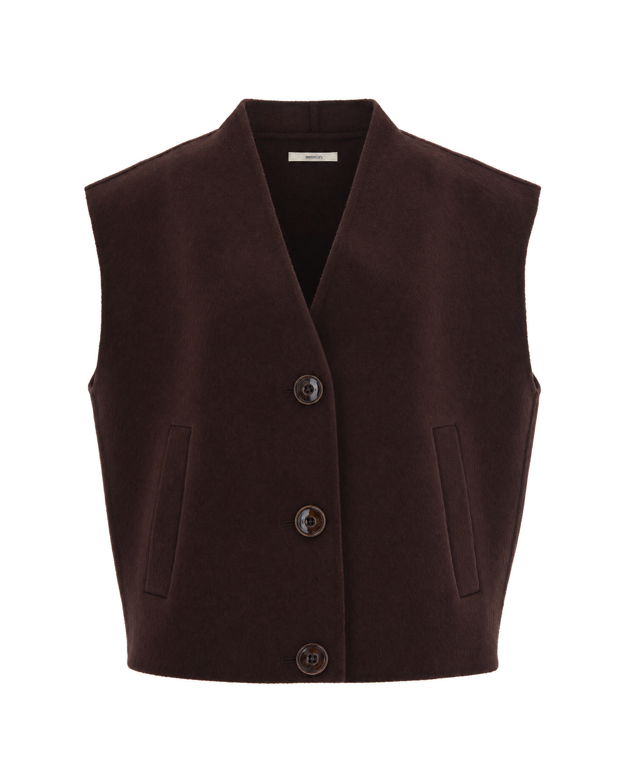 Sessun Gilet Helspark Espresso In Brown