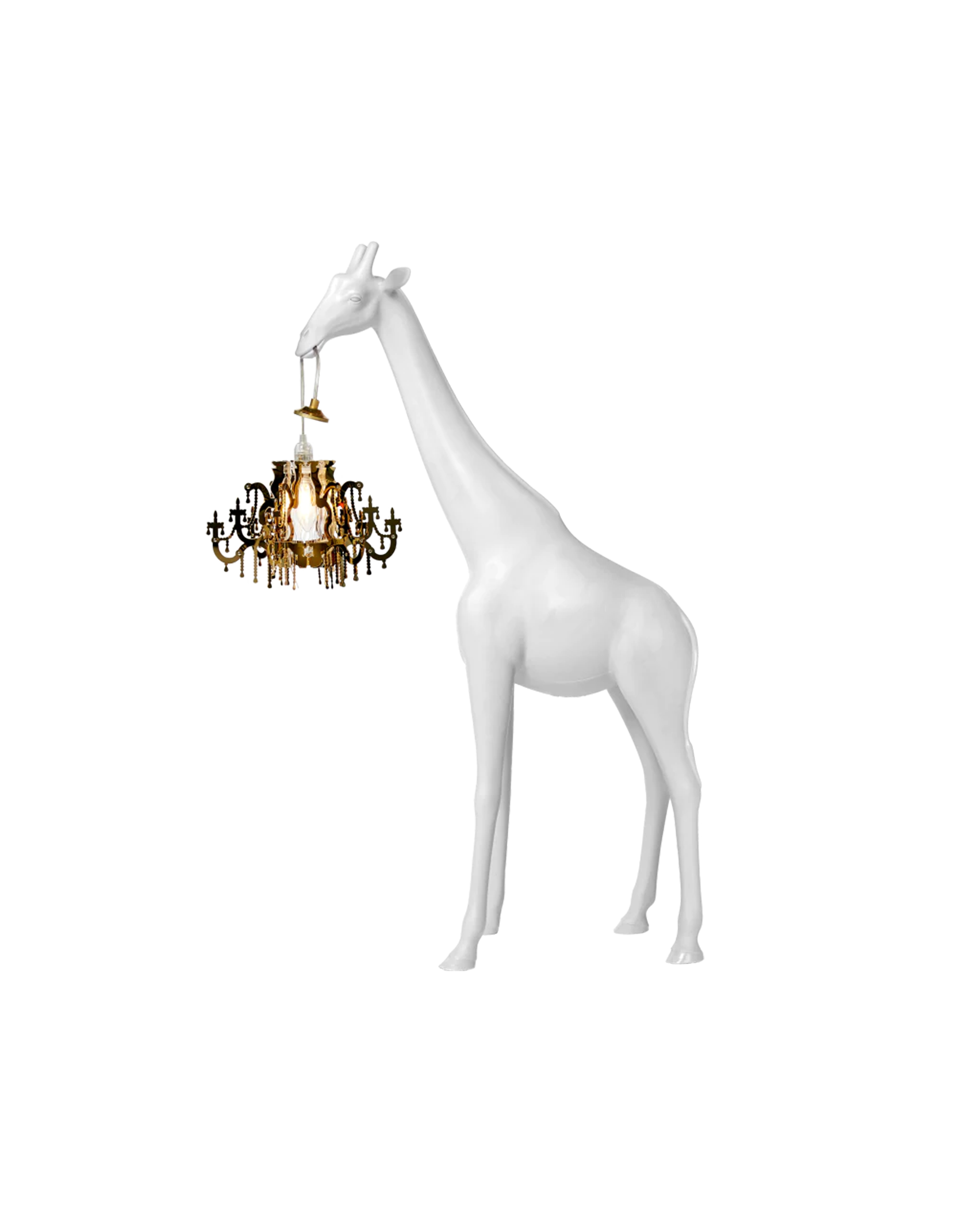 Shop Qeeboo Giraffe In Love Xs Lamp In White