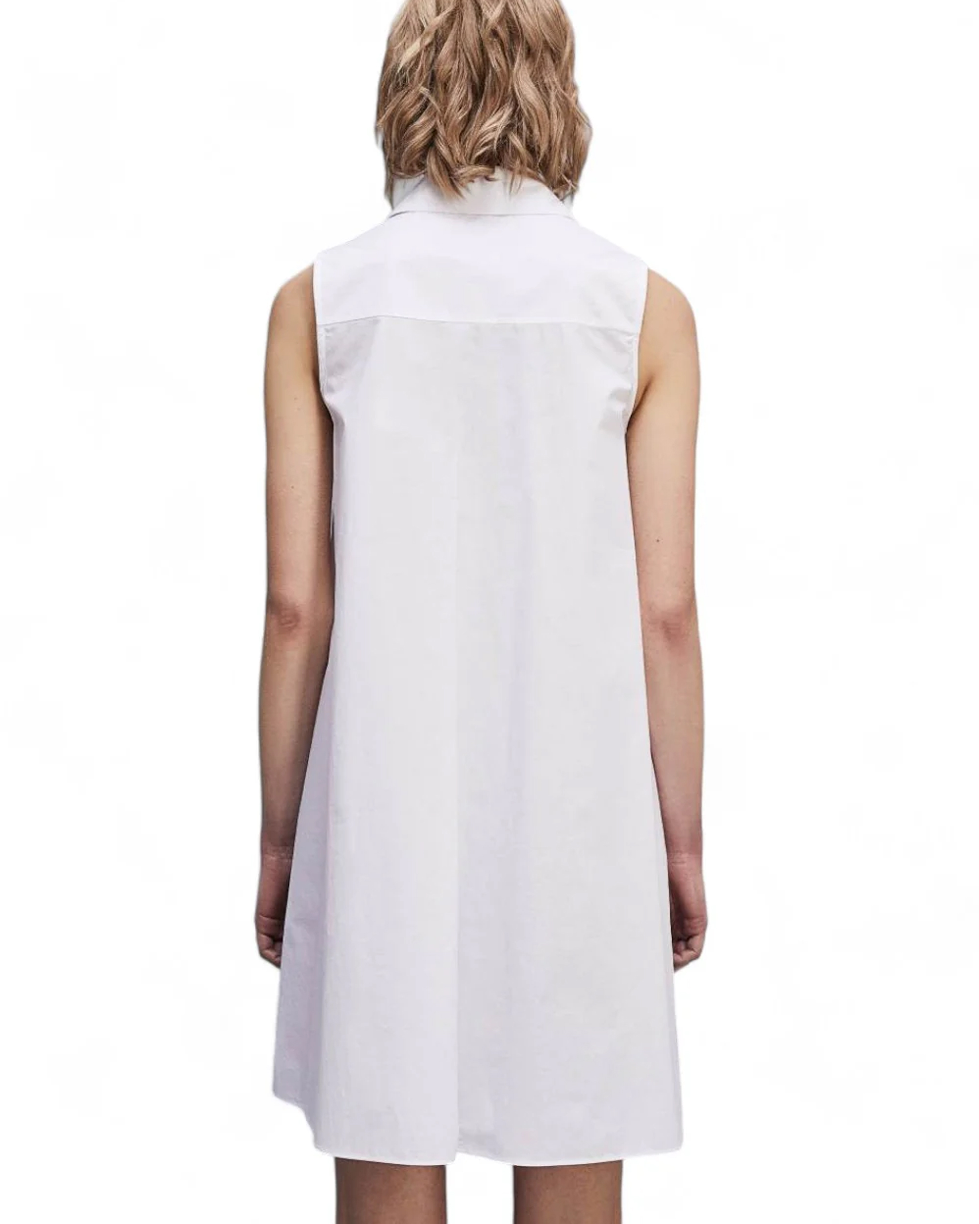 Shop Patrizia Pepe Short Cotton Shirt Dress In W103