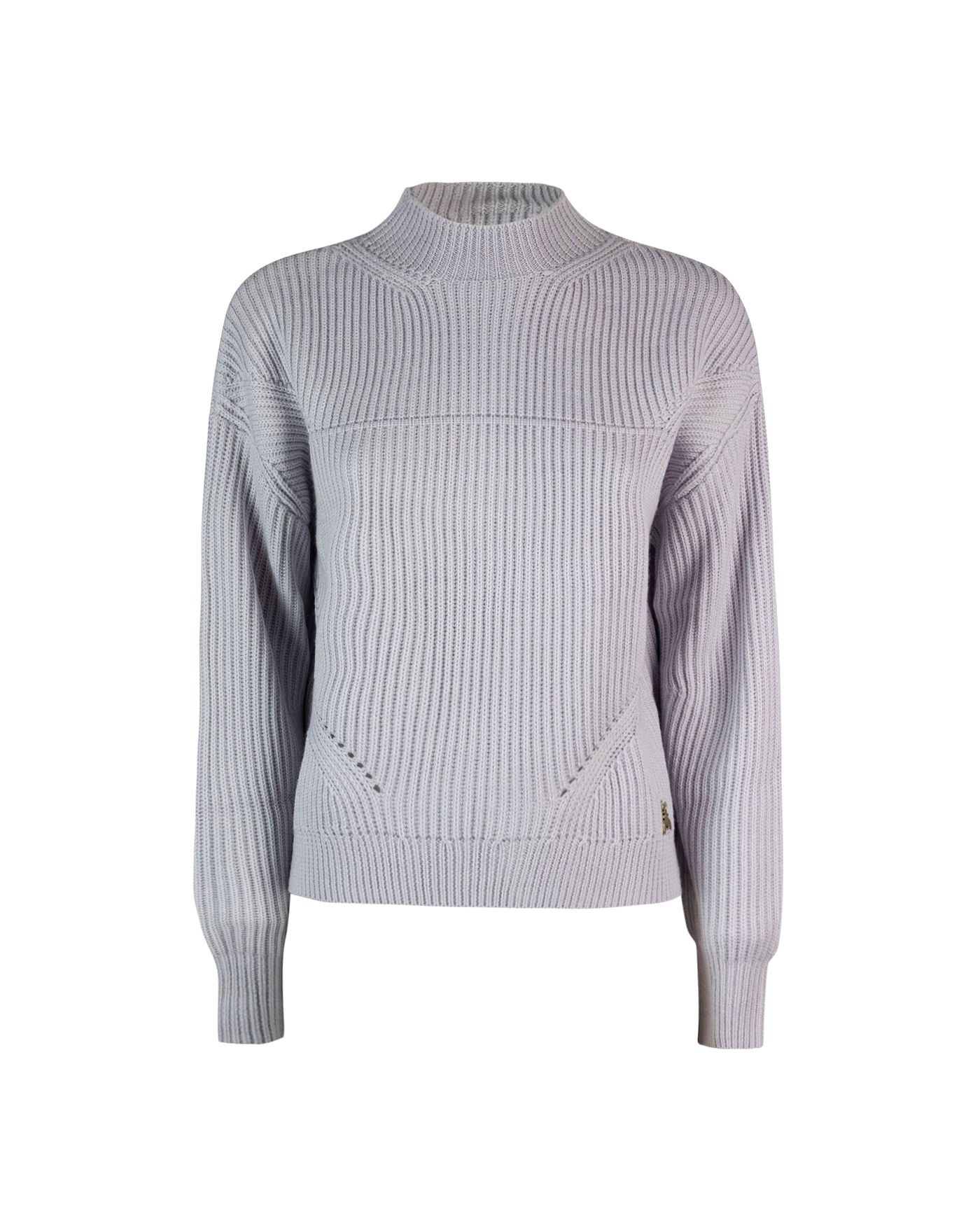 Shop Patrizia Pepe English Rib Sweater In W356eldorado White