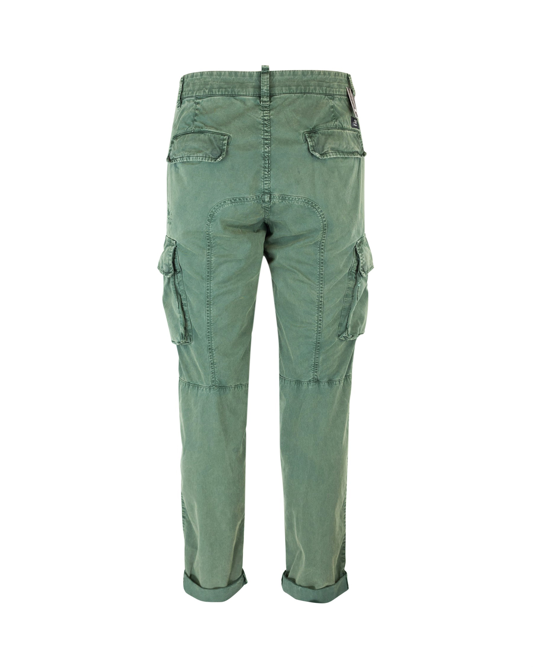 Shop Mason's Chile Green Cargo Trousers In 076
