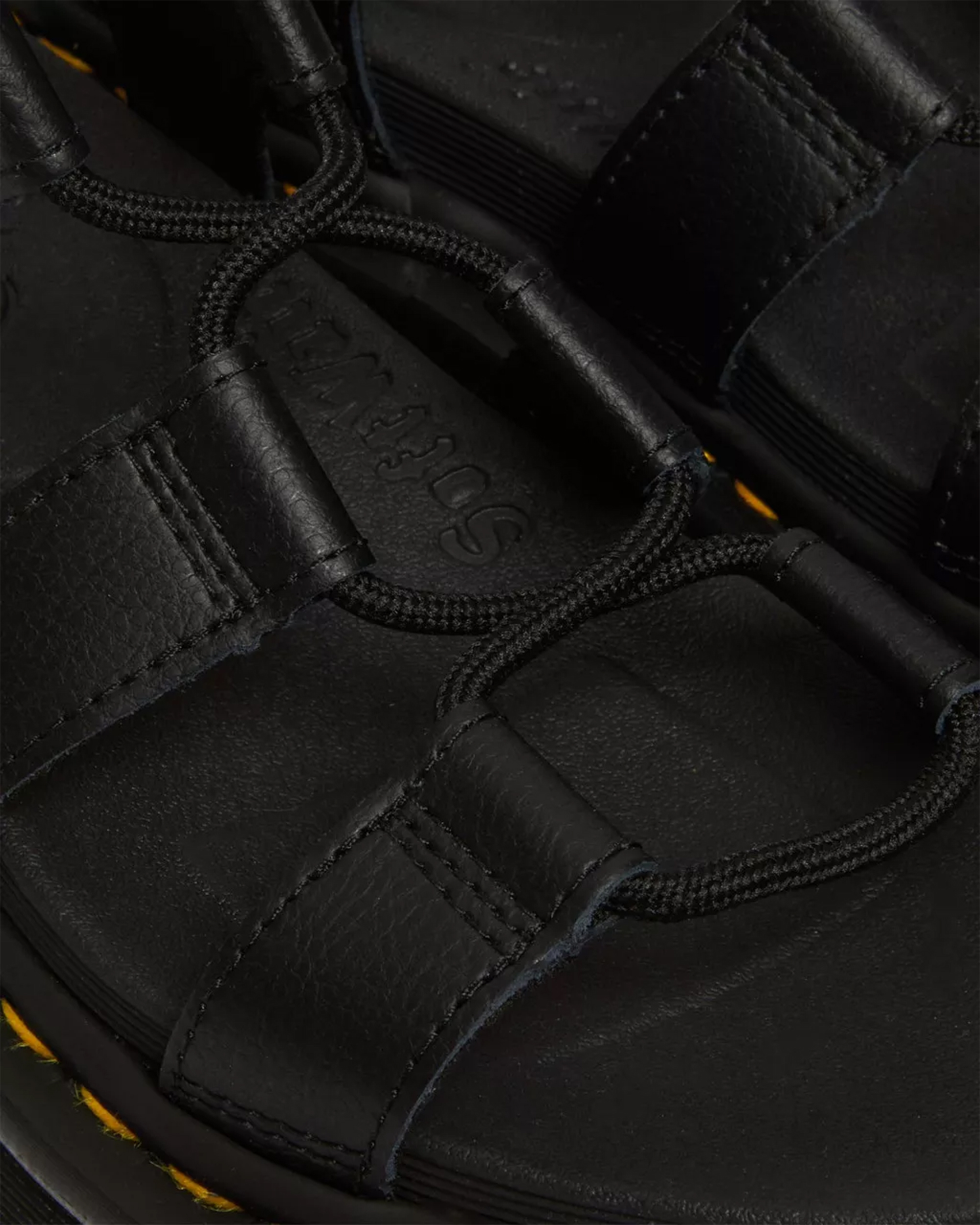 Shop Dr. Martens' Sandal With Woven Platform Nirtilla In Black Athena