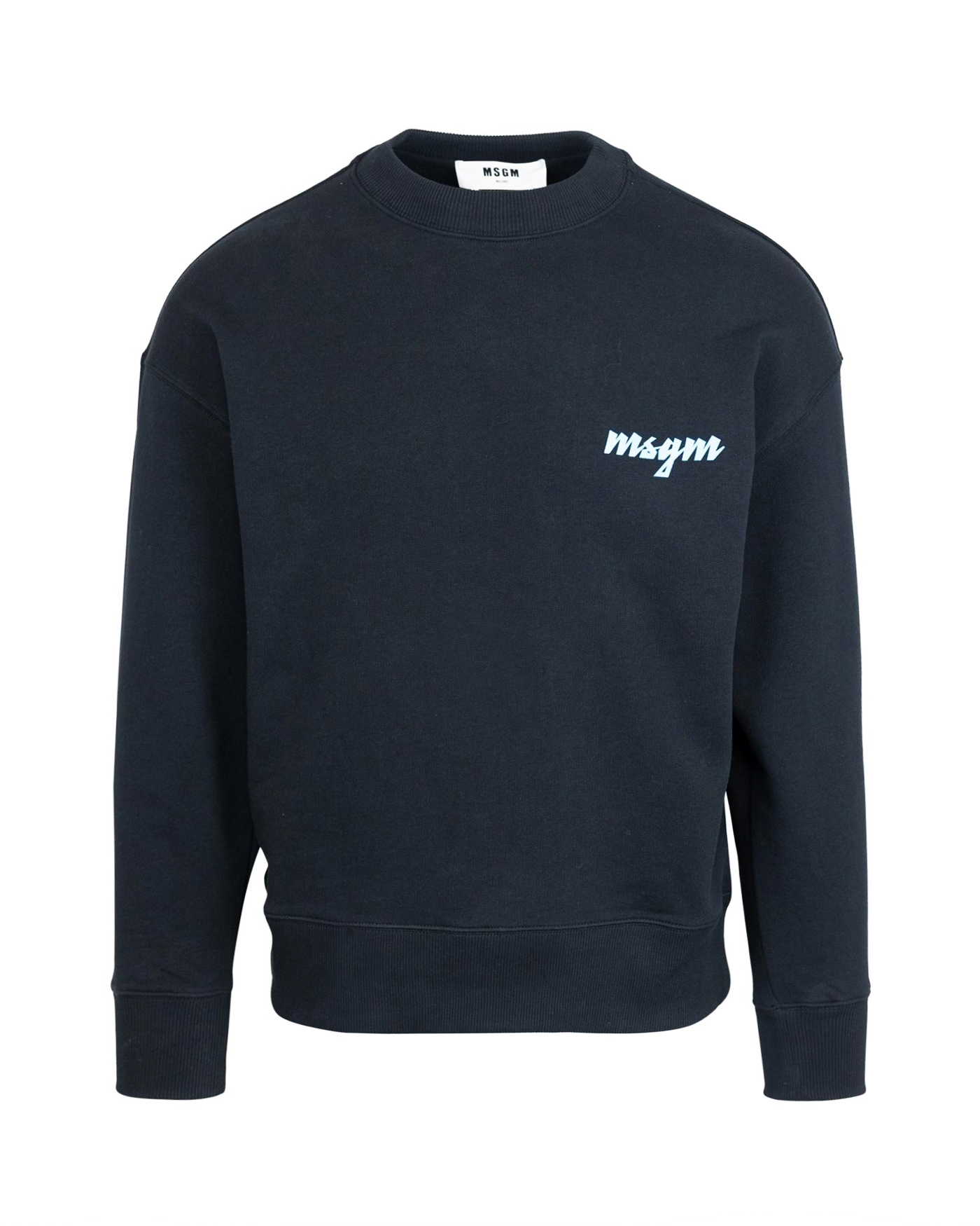 Msgm Crewneck Sweatshirt With Print In 23700099