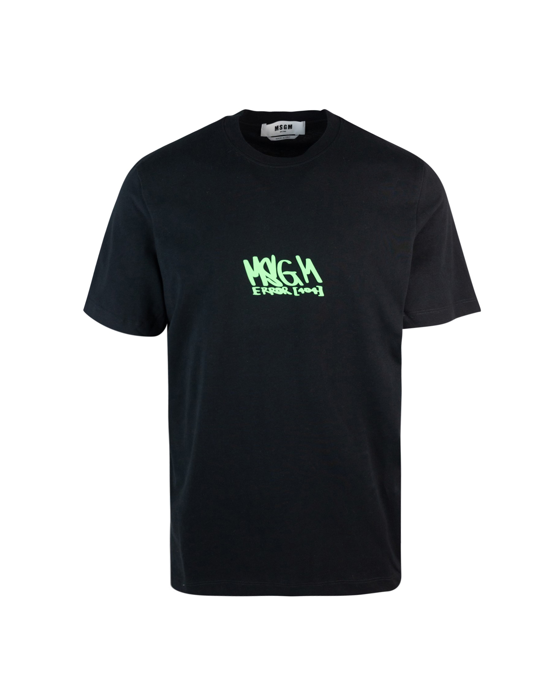 Shop Msgm T-shirt Logo Graffiti In 99