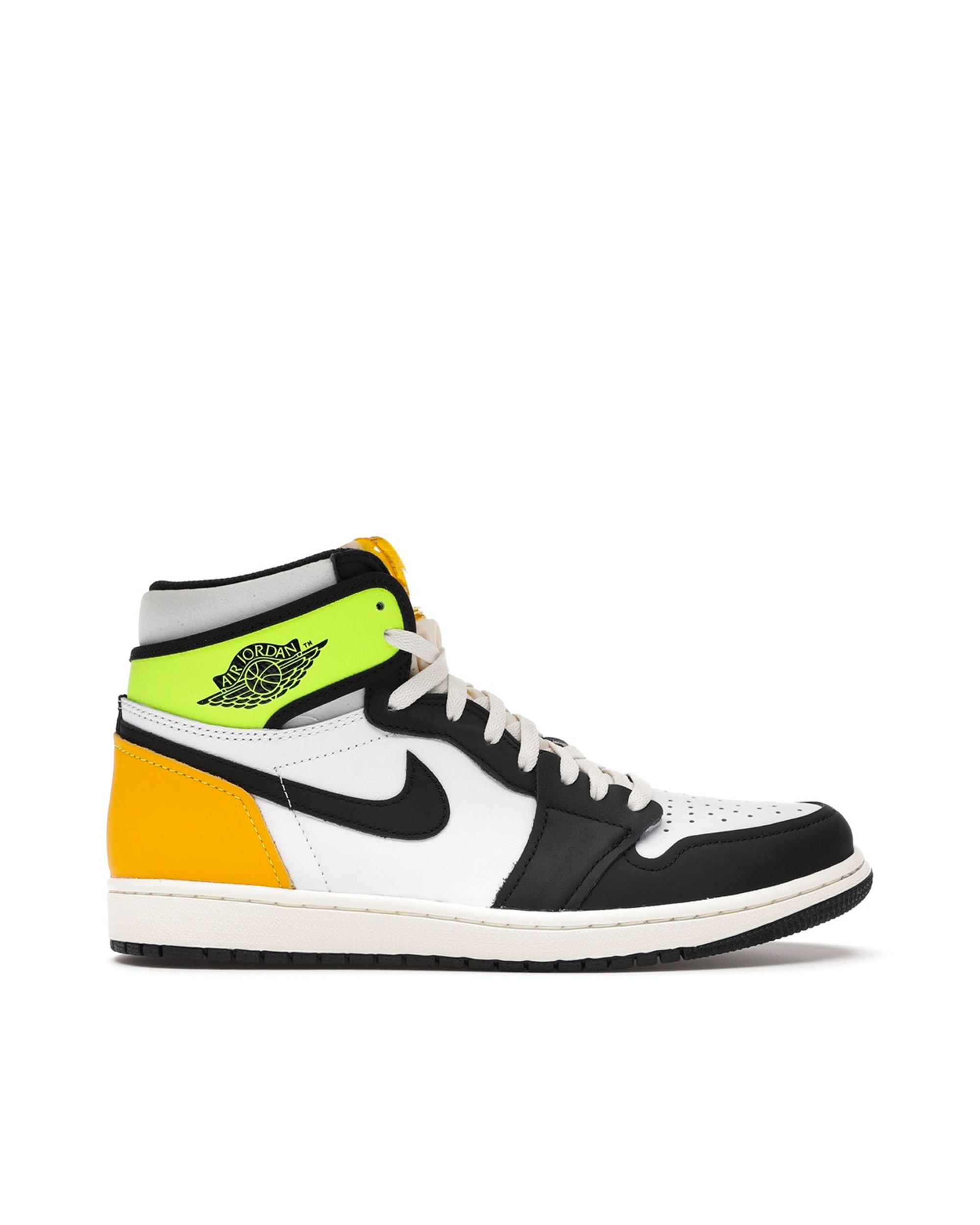 Shop Nike Jordan 1 Retro High Black Volt In Yellow