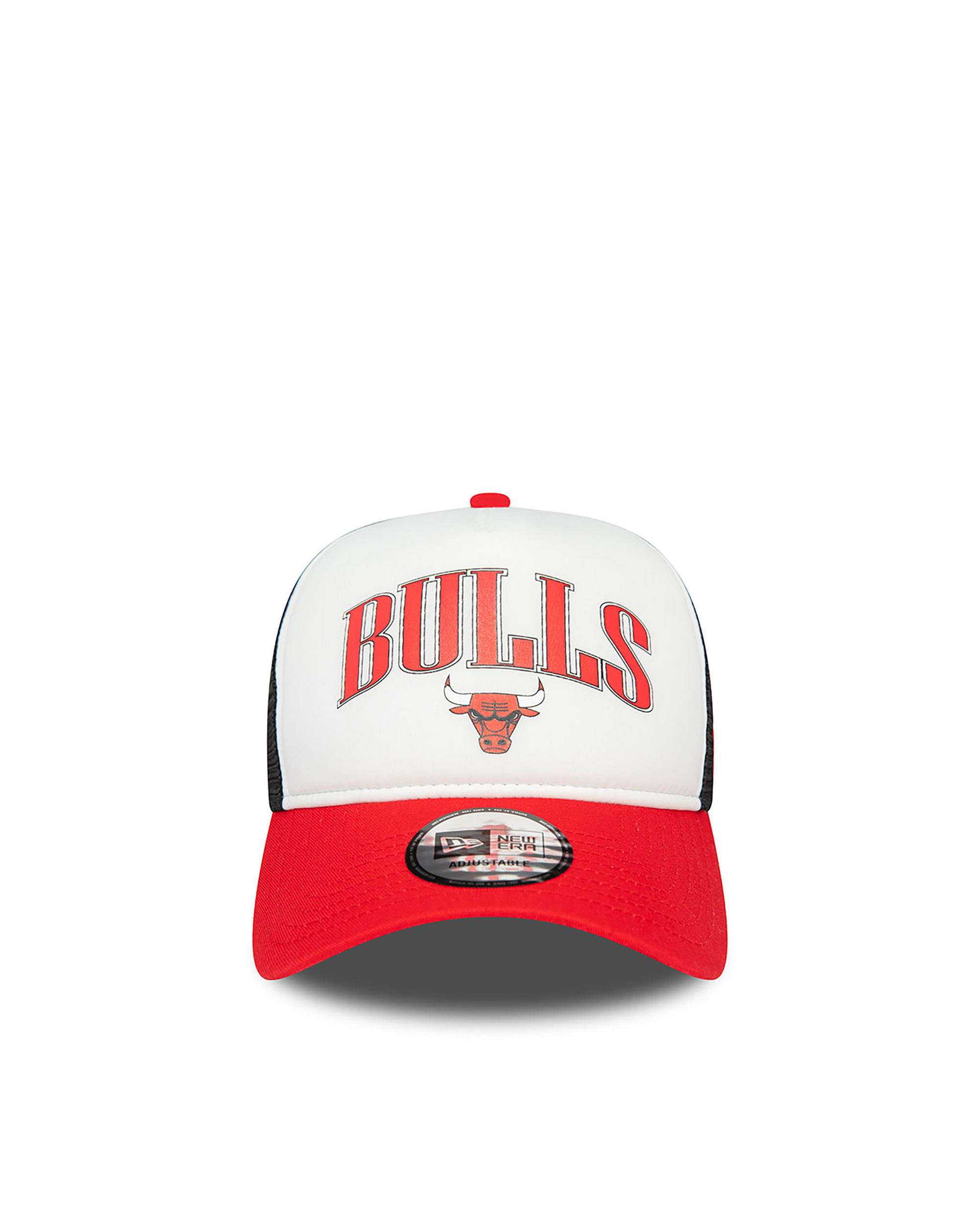 New Era Cappellino Trucker E-frame Chicago Bulls Nba Retro Rosso In White