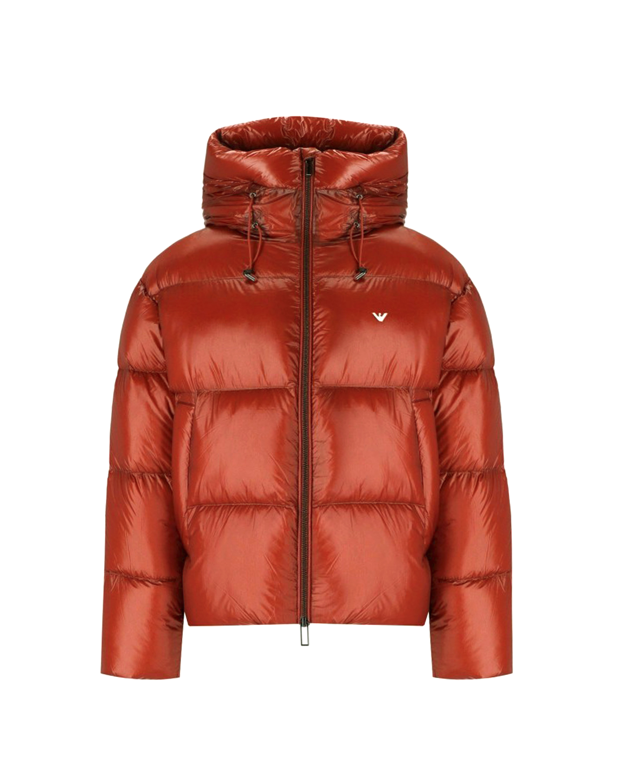 EMPORIO ARMANI BURNT QUILTED DOWN JACKET