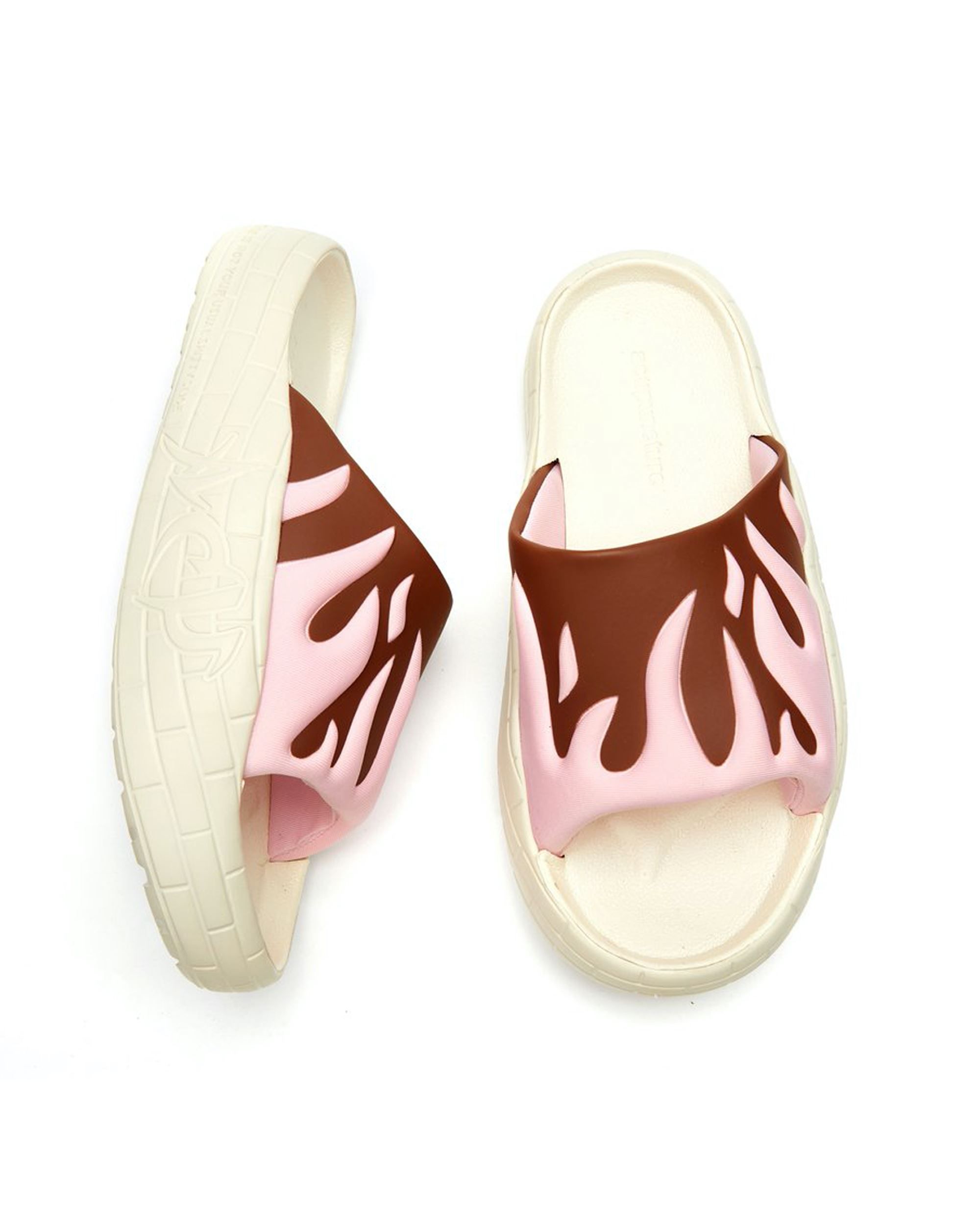 Shop Acupuncture Nyu Slide Brown/pink Slippers