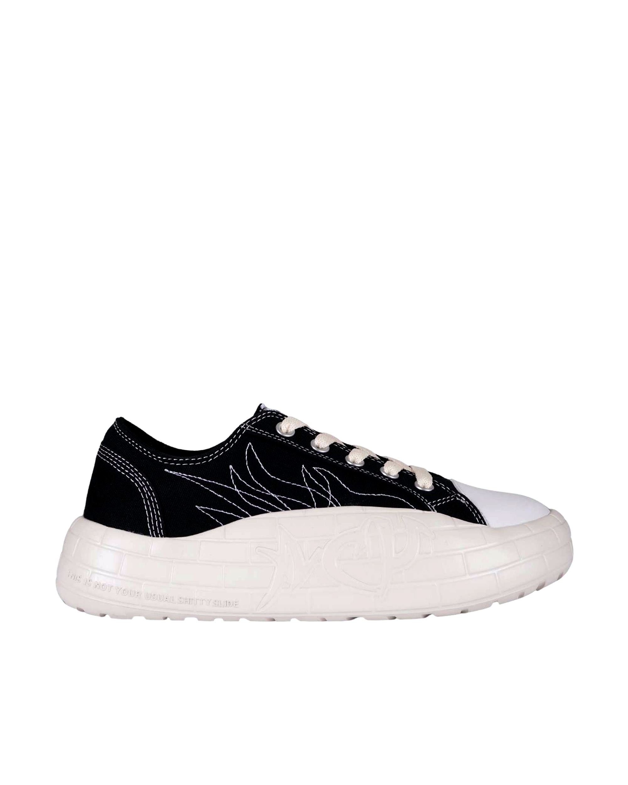 Shop Acupuncture Black Sneaker With Bold Sole