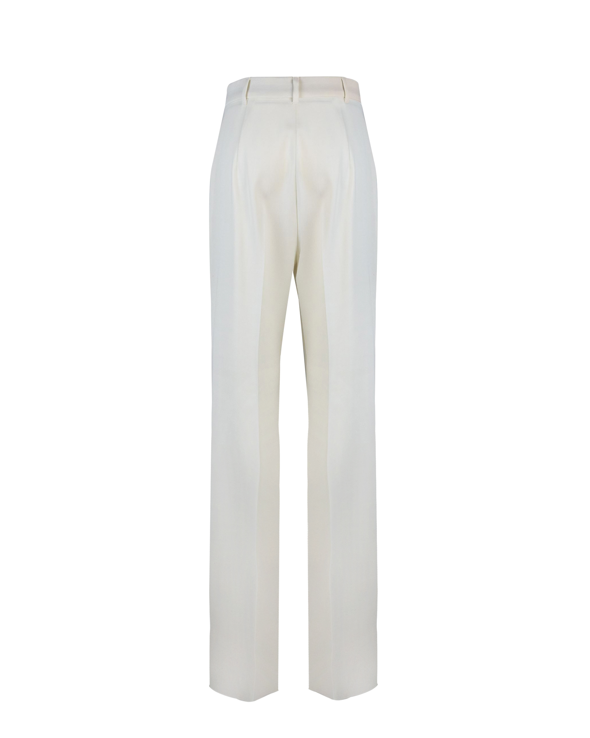 Shop Max Mara White Agami Trousers In 010