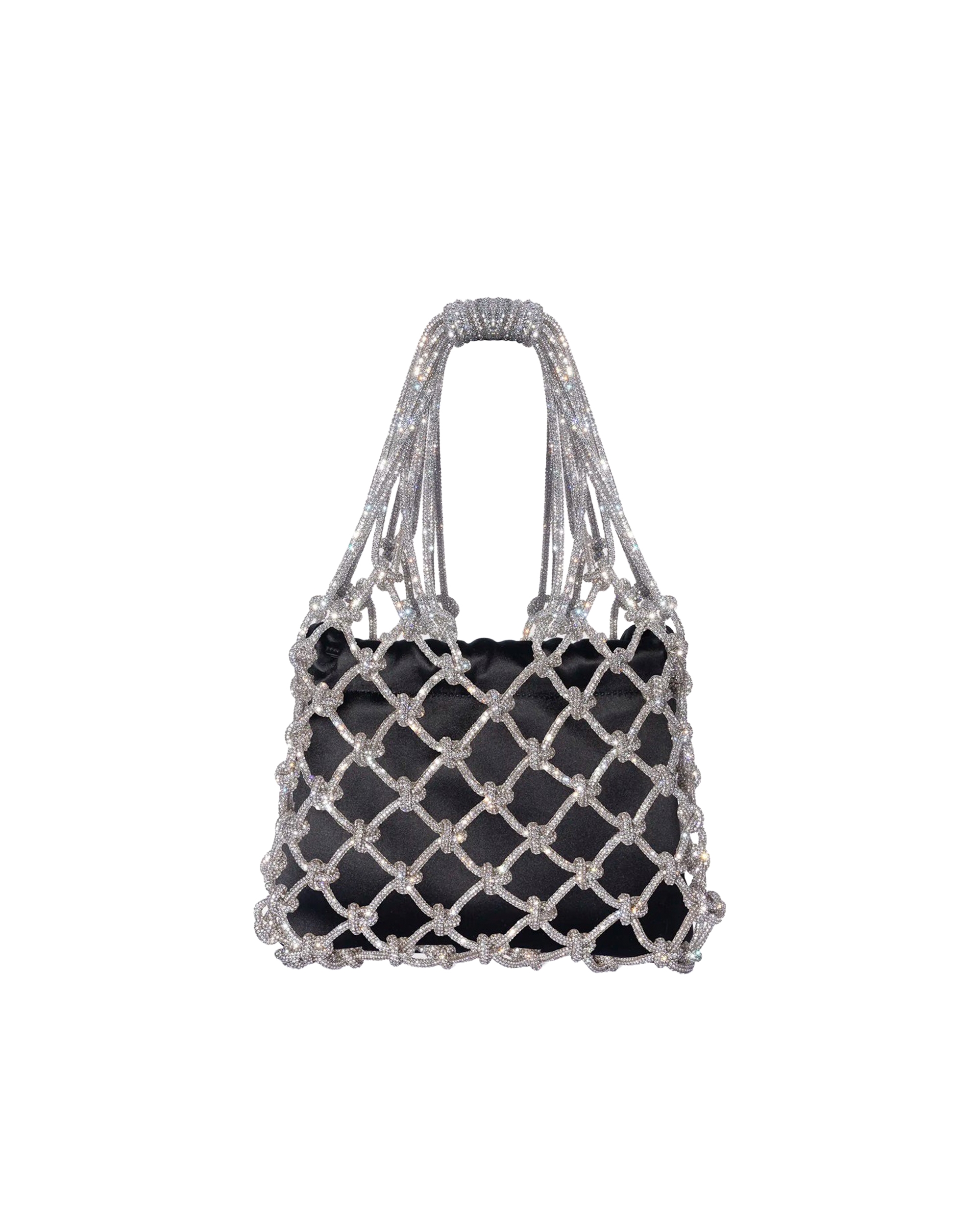 Hibourama Borsa Carrie Satin Crystal Black In Crystalblack