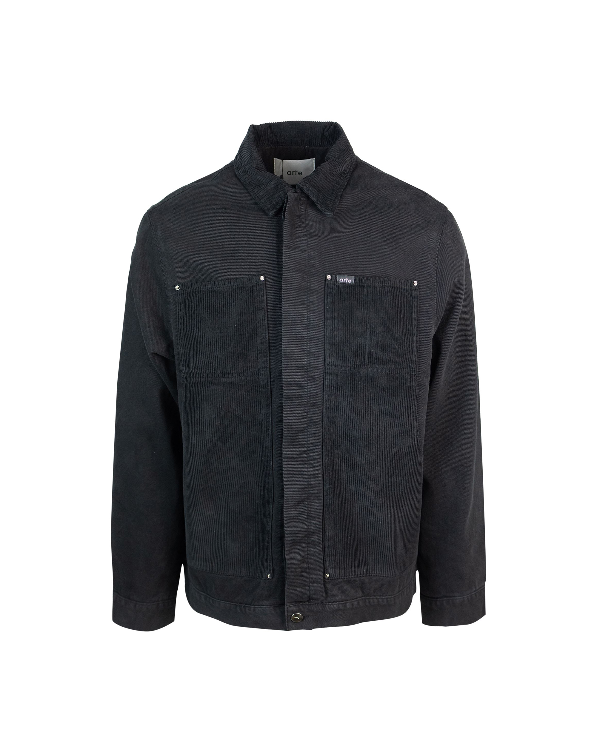 Shop Arte Antwerp Black Workwear Jacket