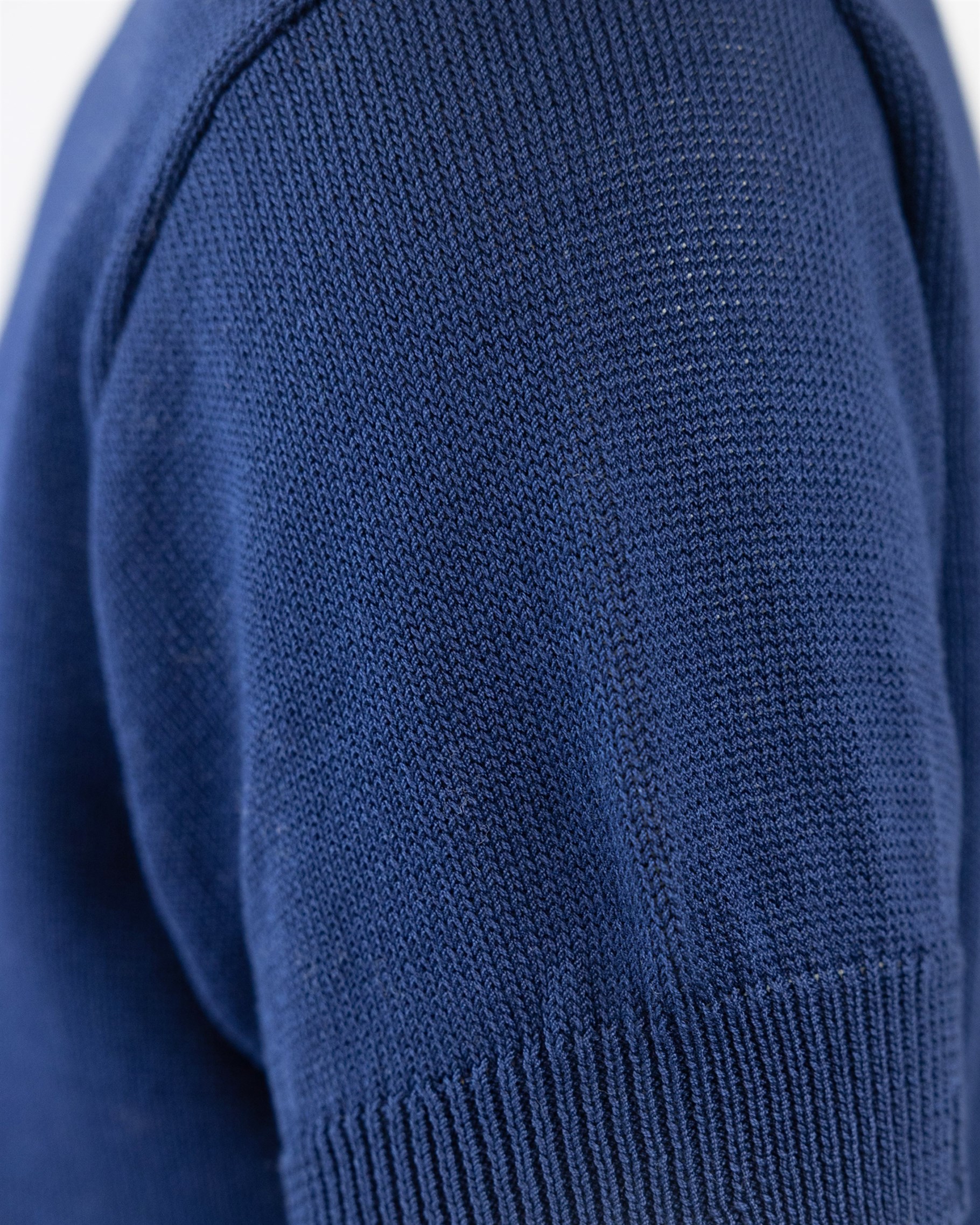 Shop Amaranto Blue Knitted T-shirt In Bu Navy 87m