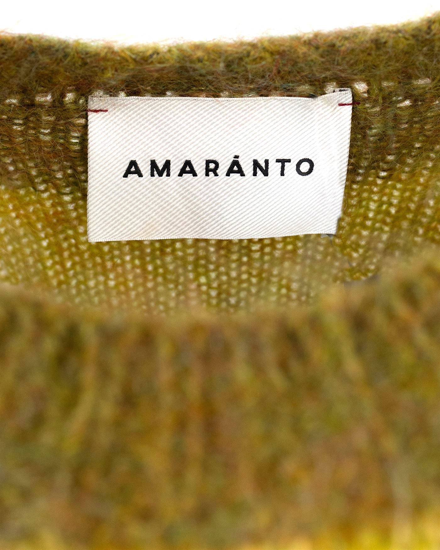 Shop Amaranto Olive Stripe Crew Neck In Rv 403oliva