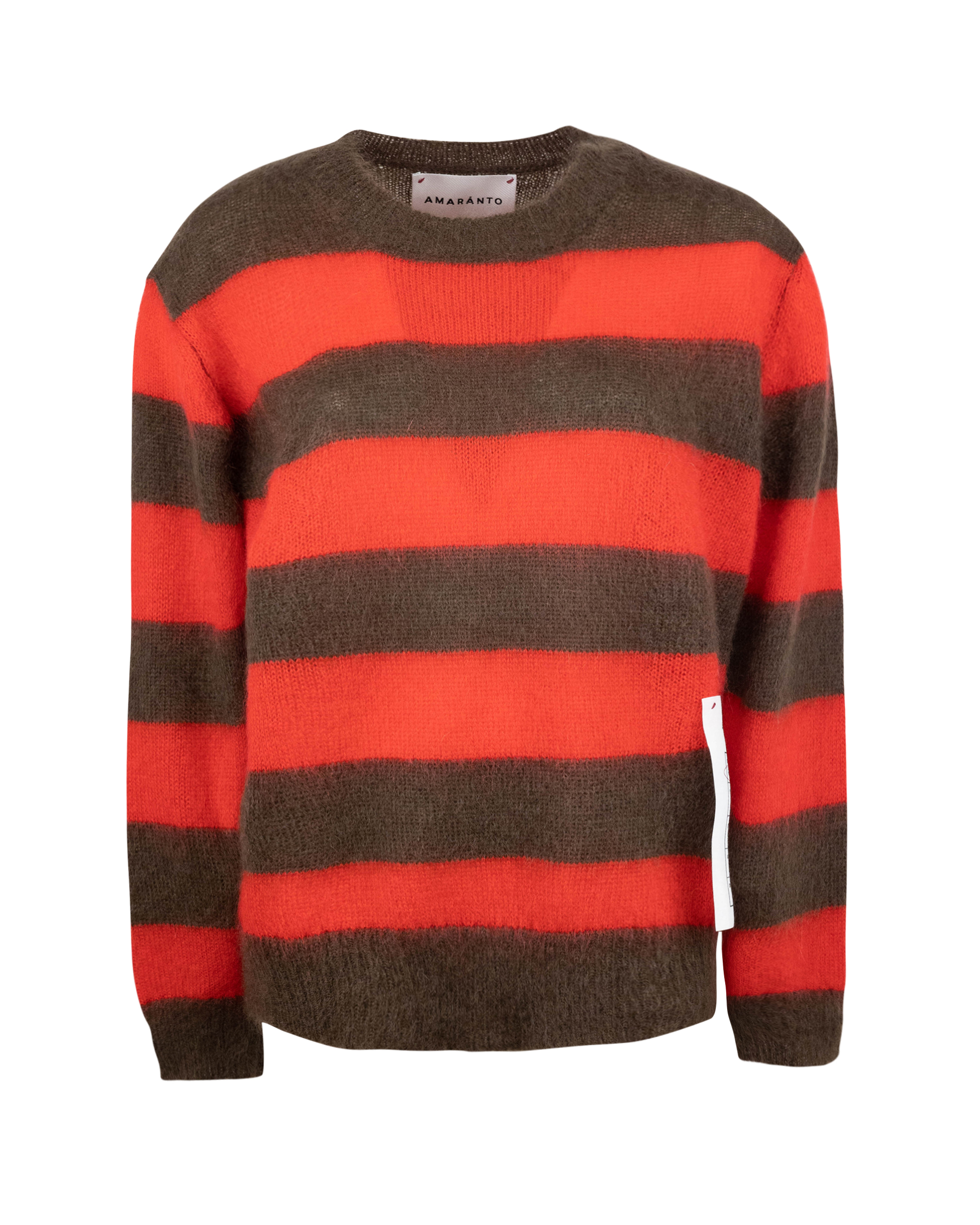 AMARANTO STRIPED SWEATER IN MOHAIR BLEND