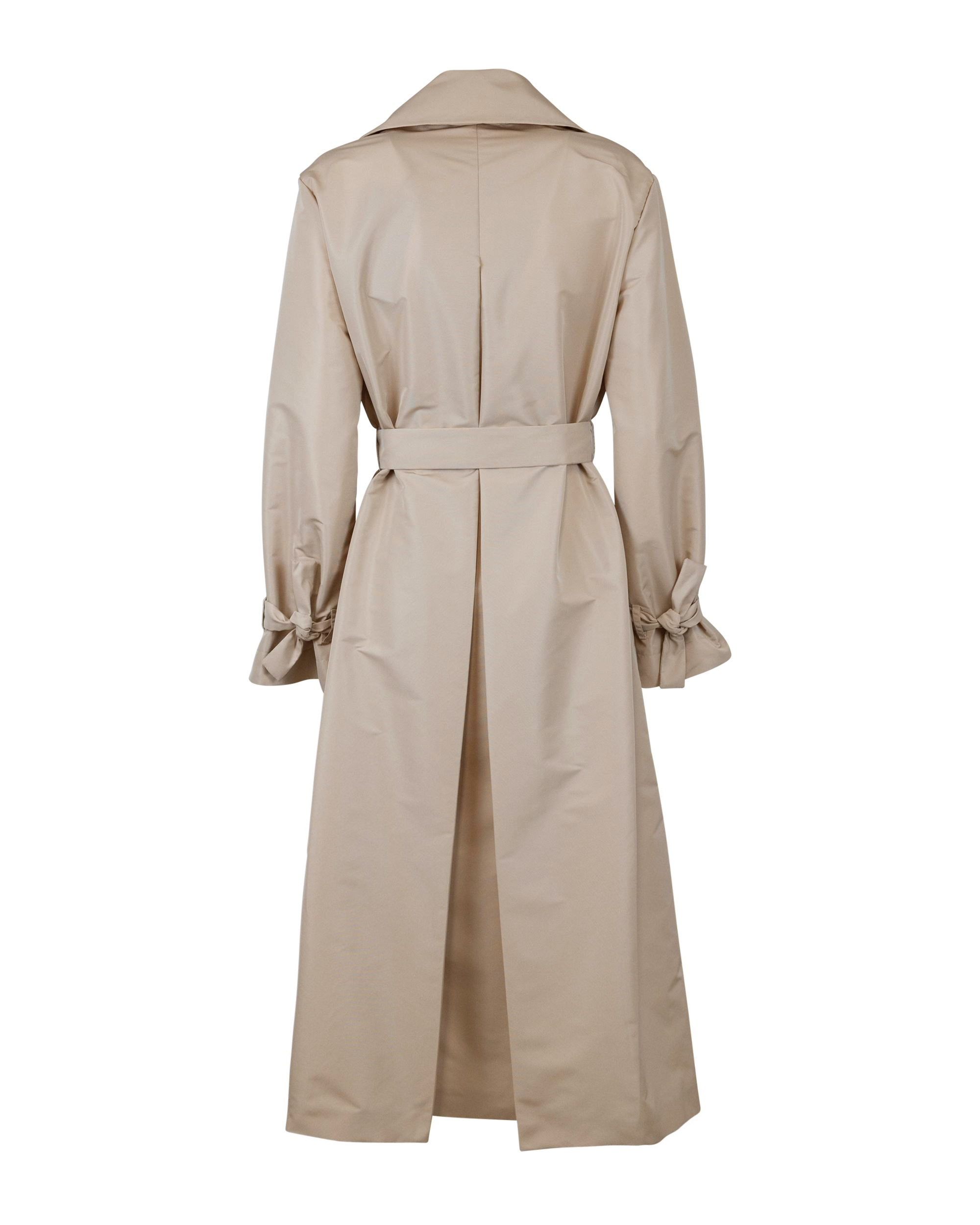 Shop Max Mara Maxi Trench Coat With Waist In 001
