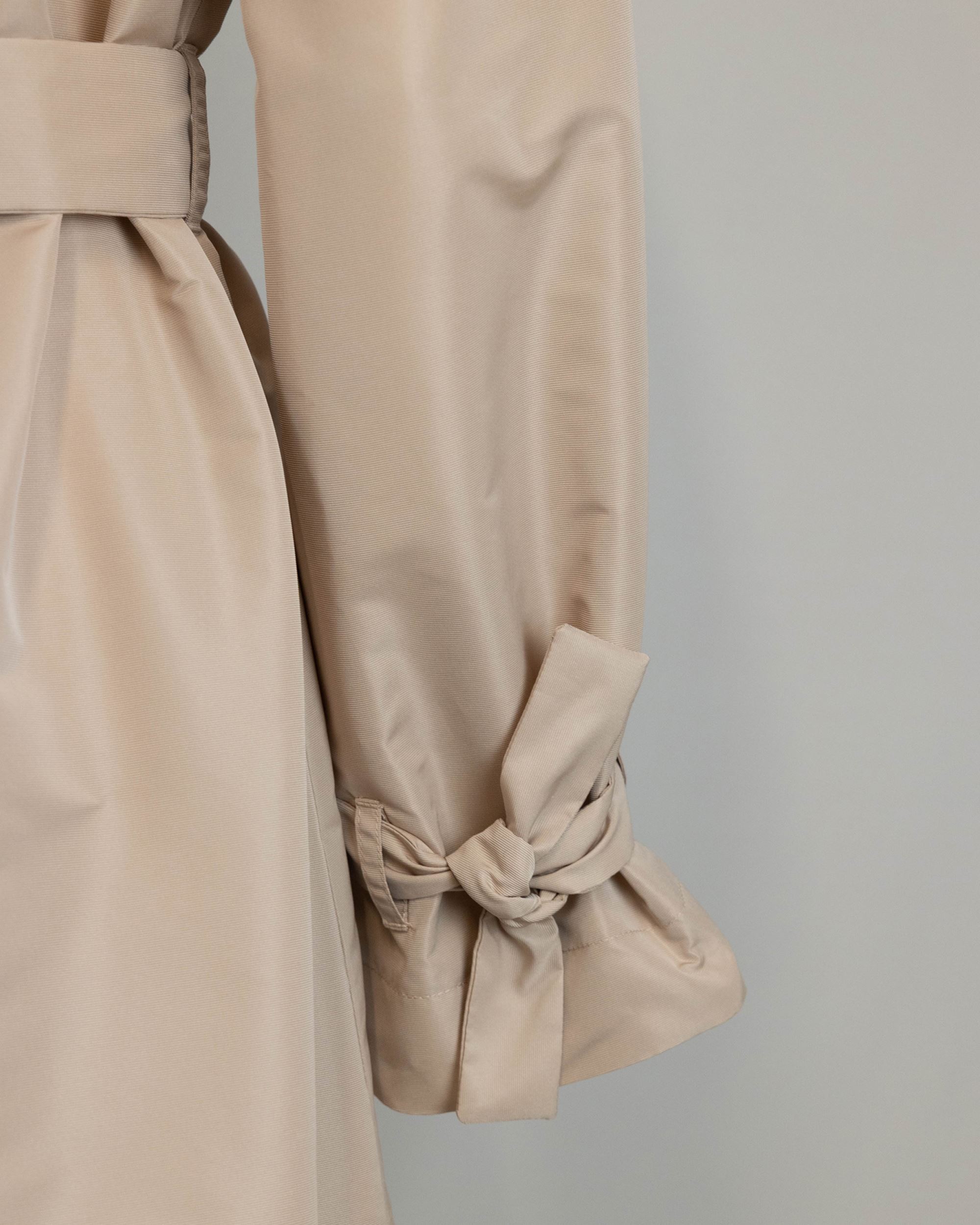 Shop Max Mara Maxi Trench Coat With Waist In 001