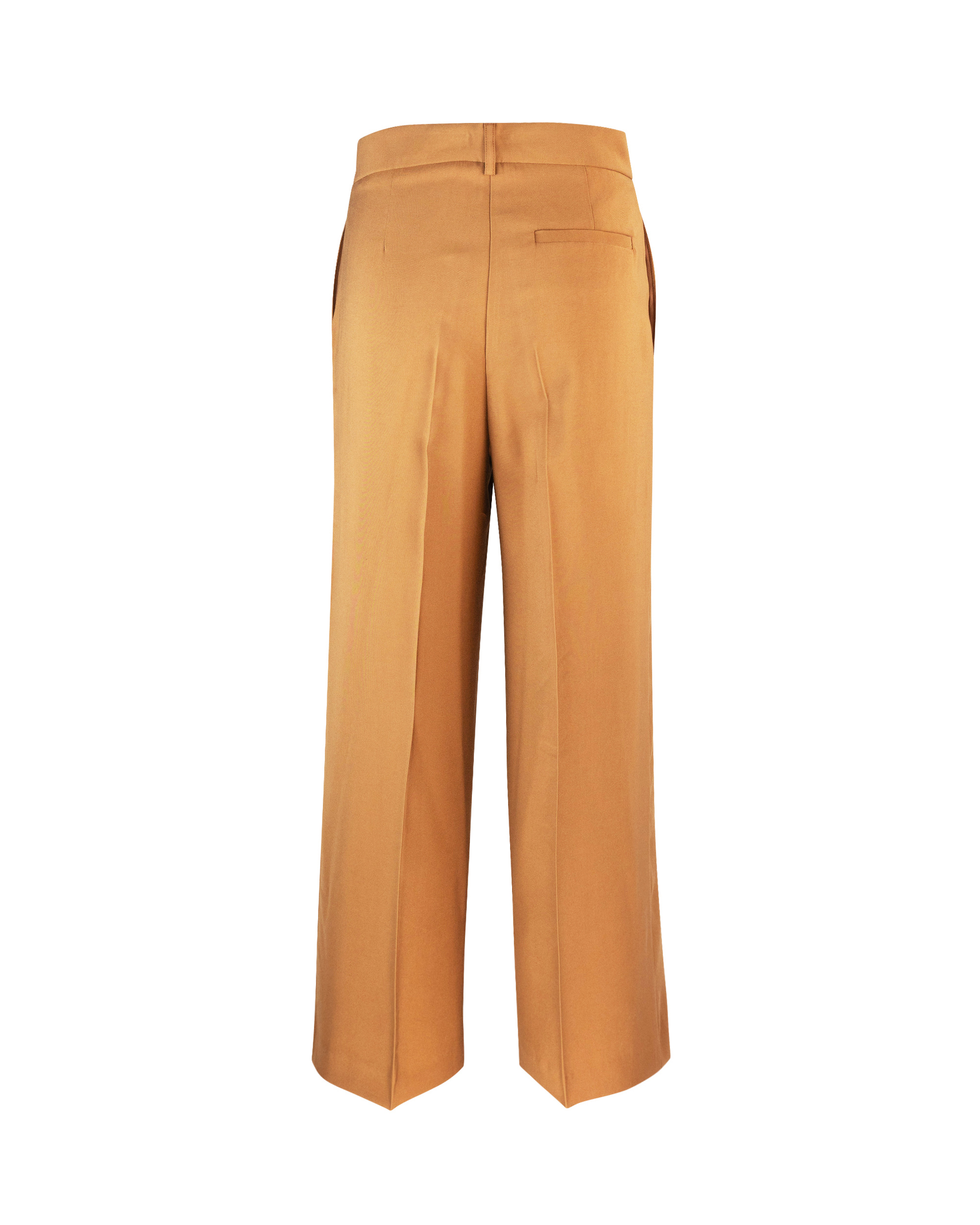 Shop Liu •jo Bronze Trousers With Front Crease In 201bronzo