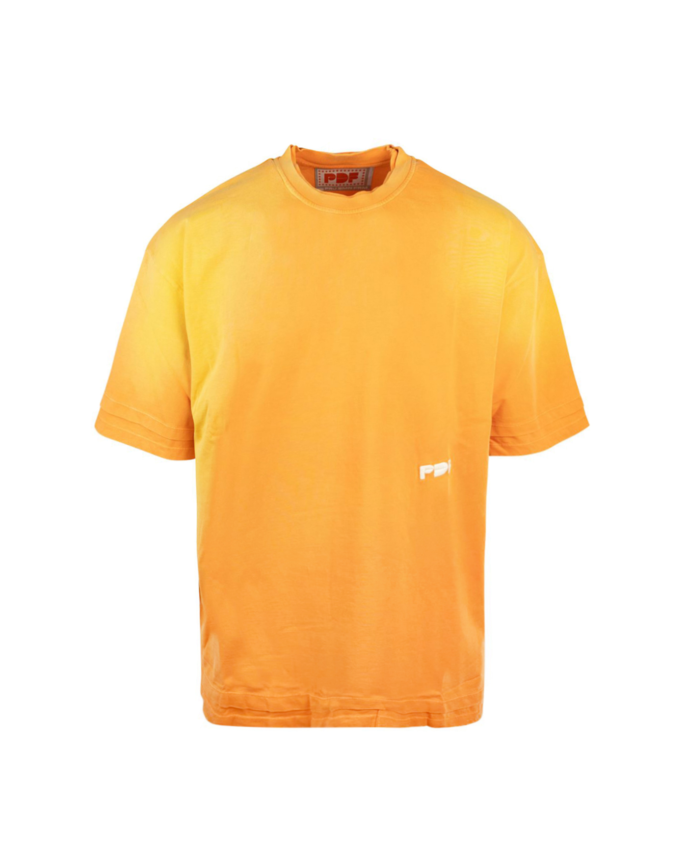 Shop Pdf Channel T-shirt Tie-dye Arancione In Orange