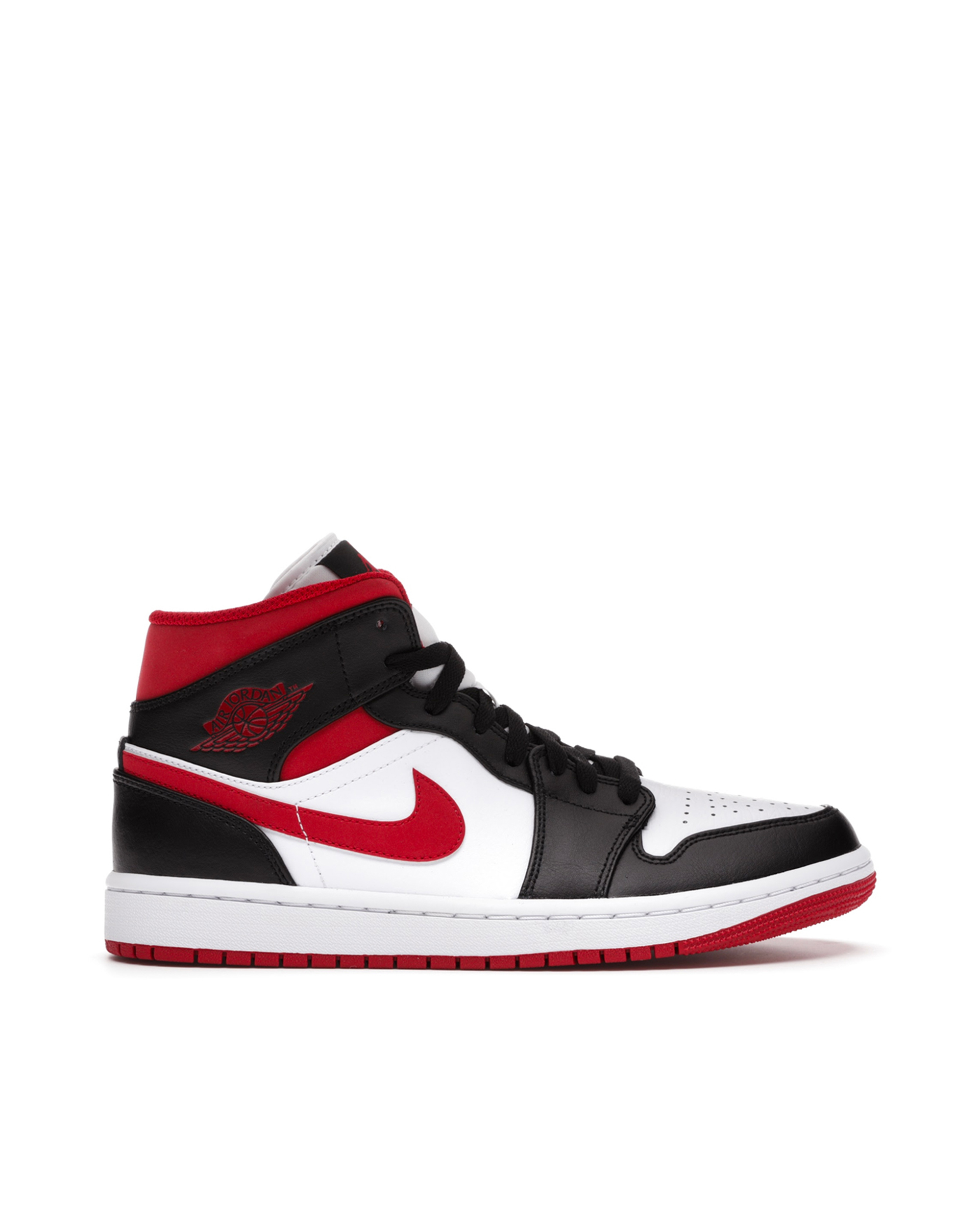 Shop Nike Jordan 1 Mid Gym Red Black White (gs)