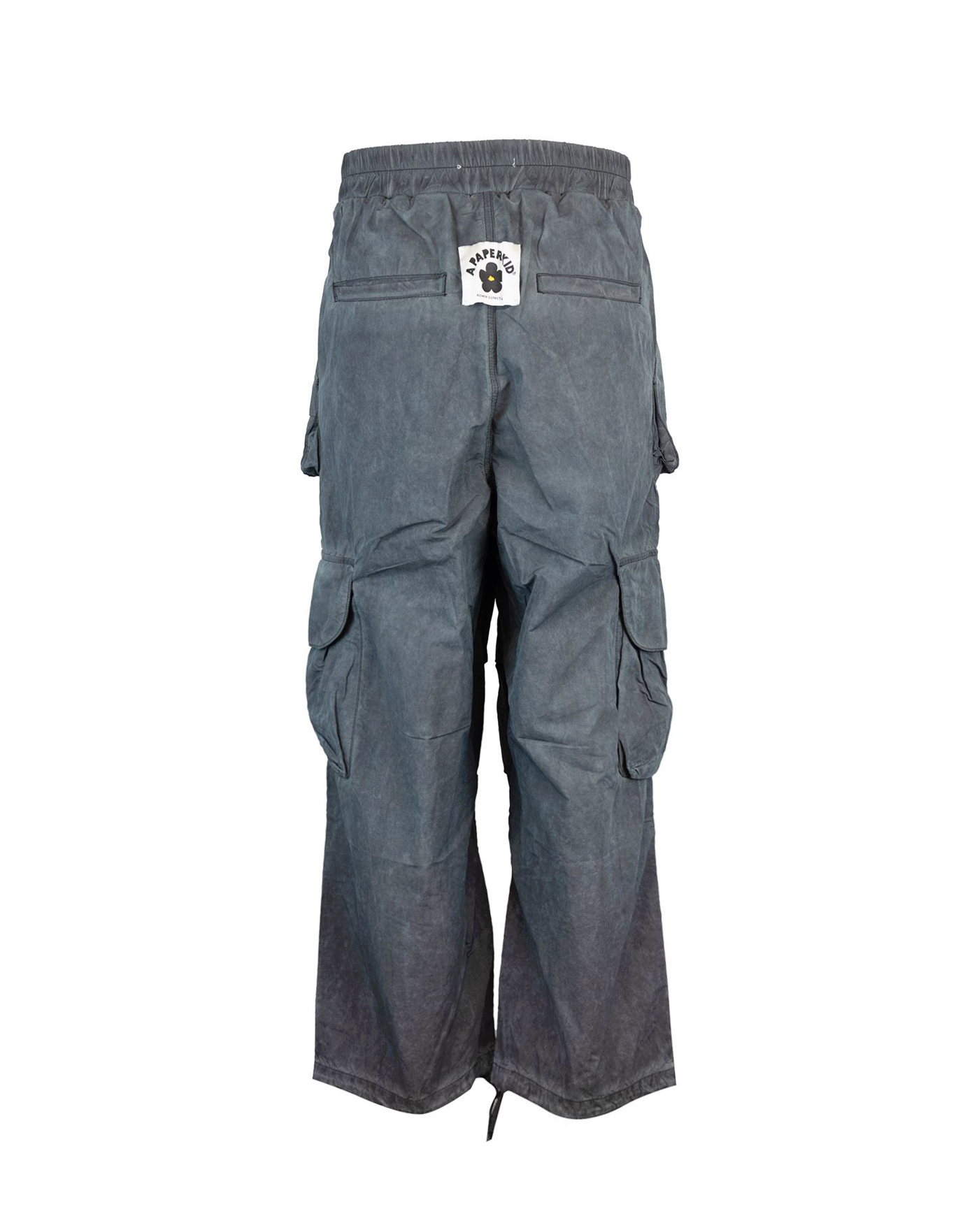 Shop A Paper Kid Black Cargo Trousers In 110black