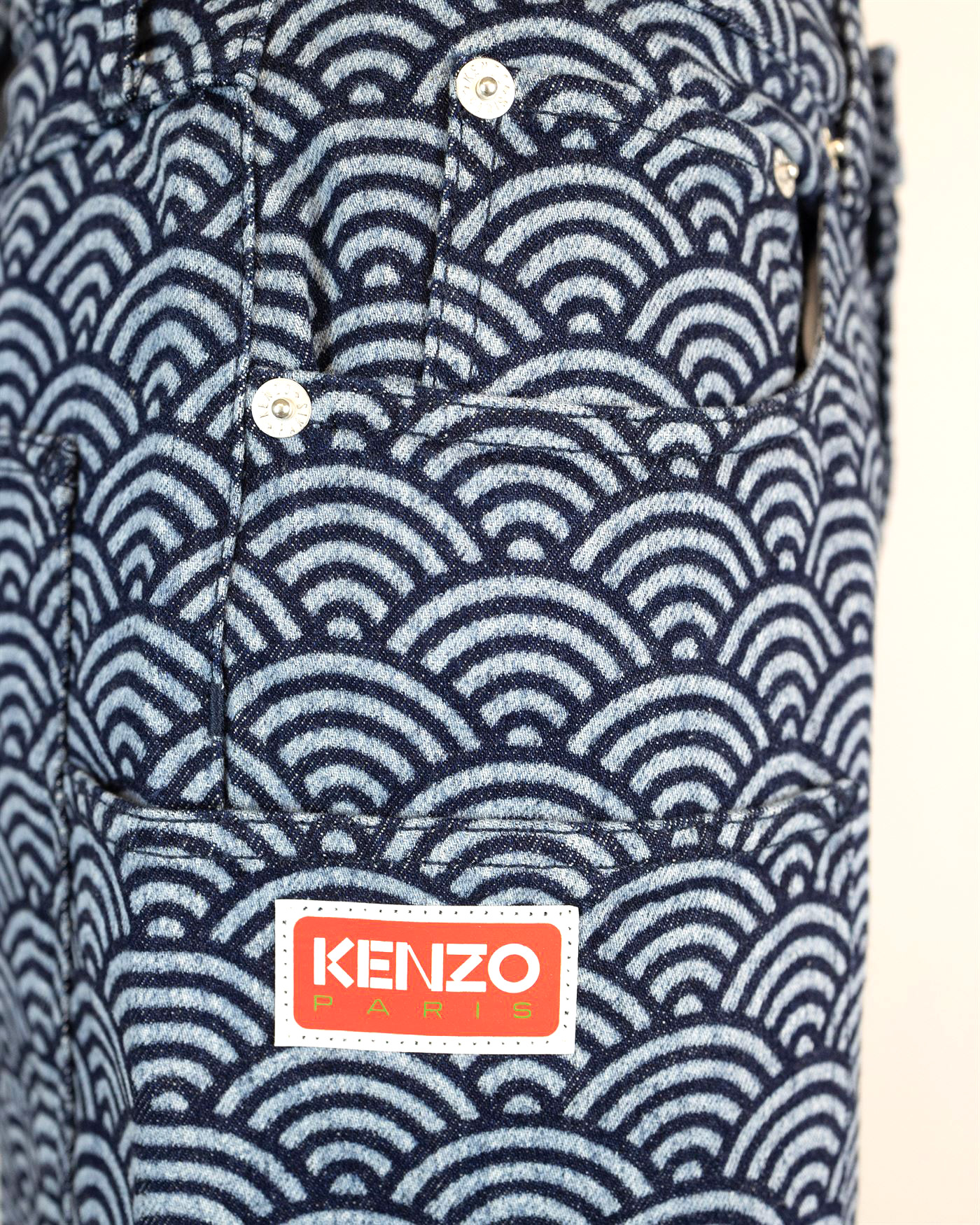 Shop Kenzo Jeans Fantasia Logato In Dm