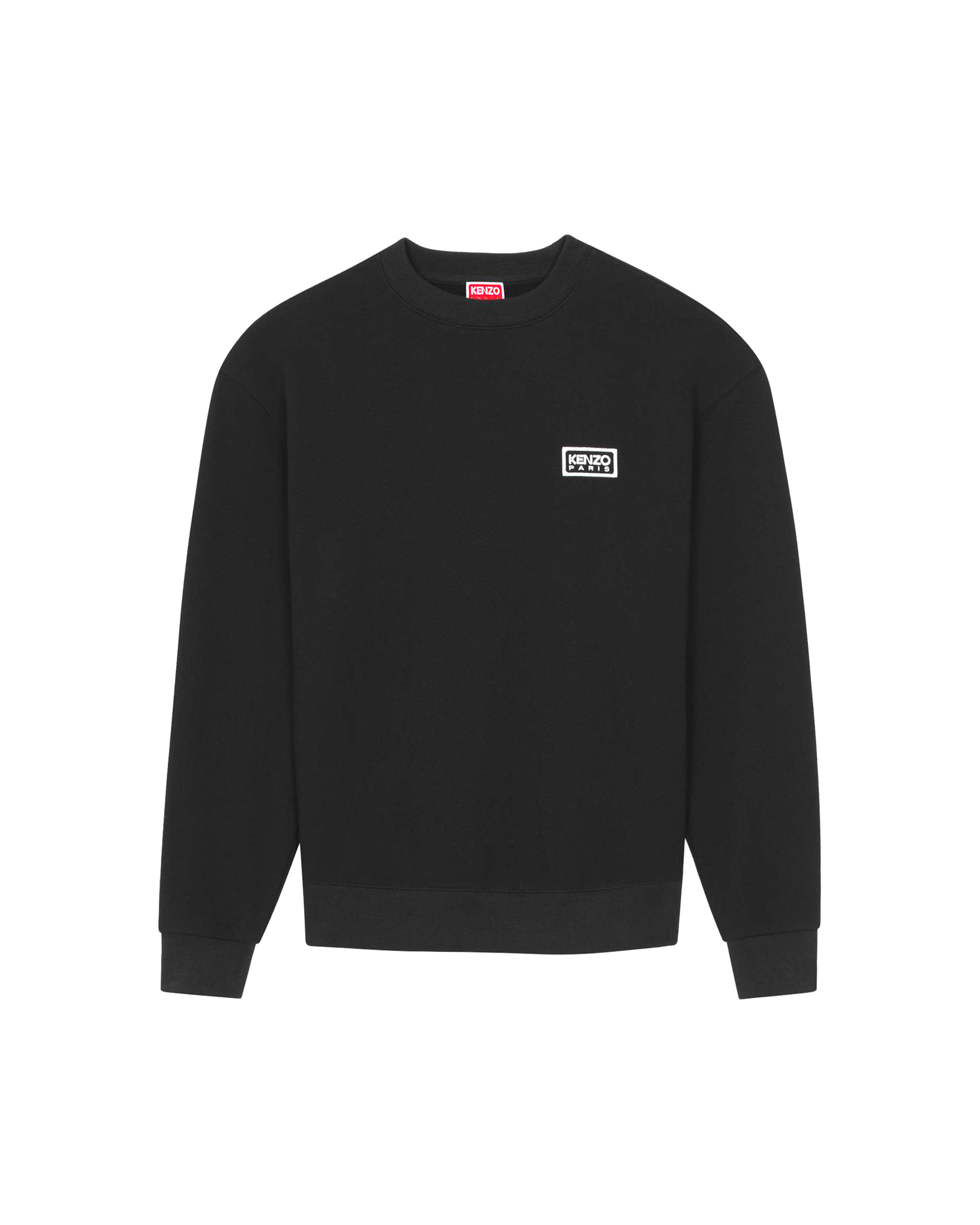 Kenzo Sweatshirt Classique Brodé 'bicolor Paris' Homme Noir In Black