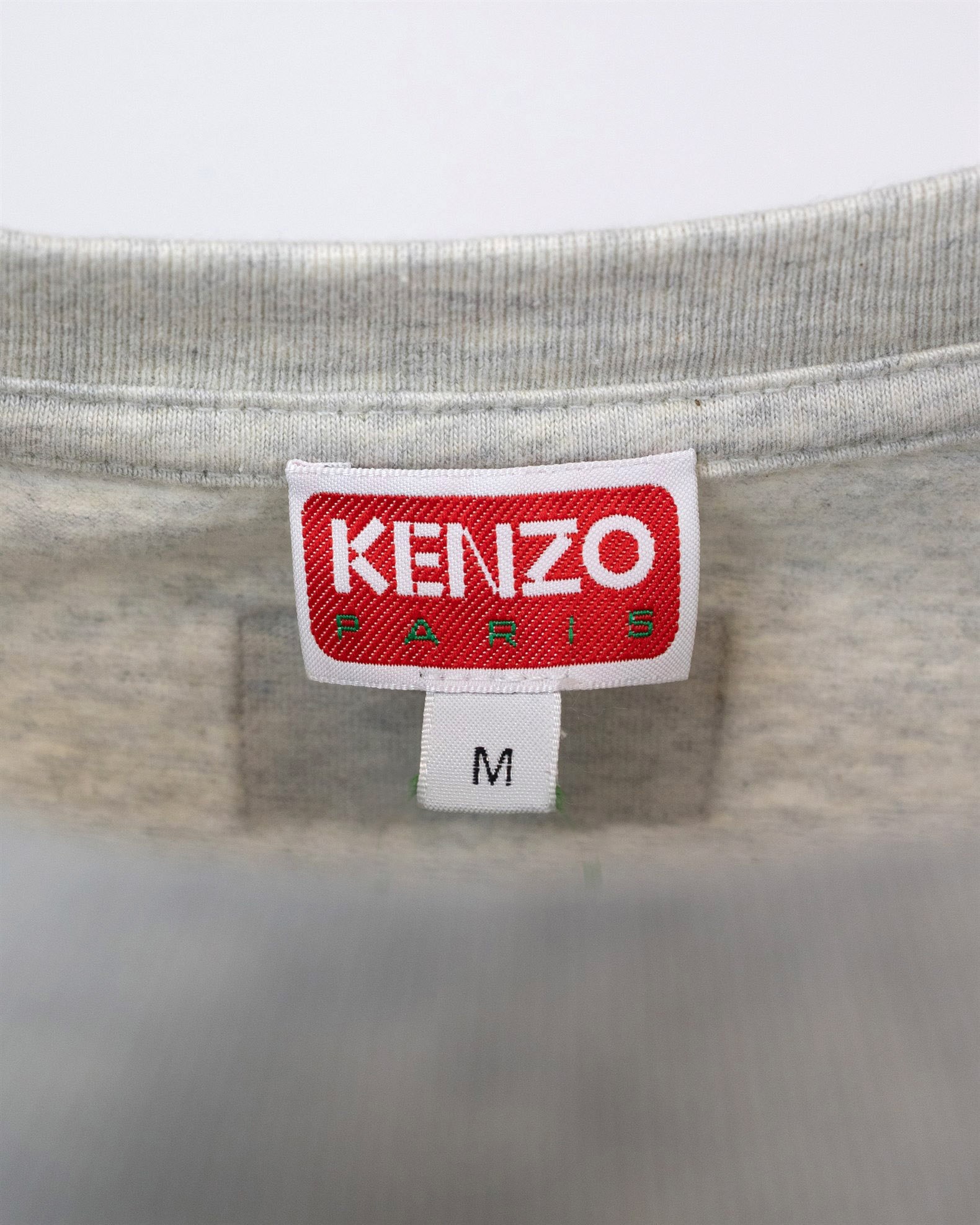 Shop Kenzo T-shirt Grigia Lucky Tiger In 93