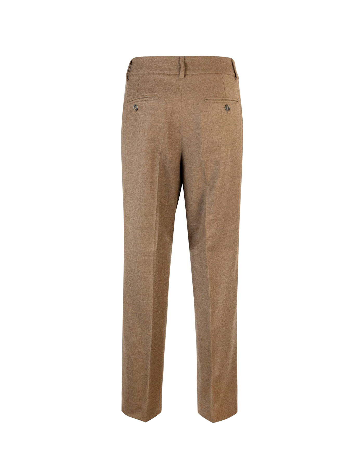 Shop Weekend Max Mara Freccia Trousers In Camel Flannel In 042caramel