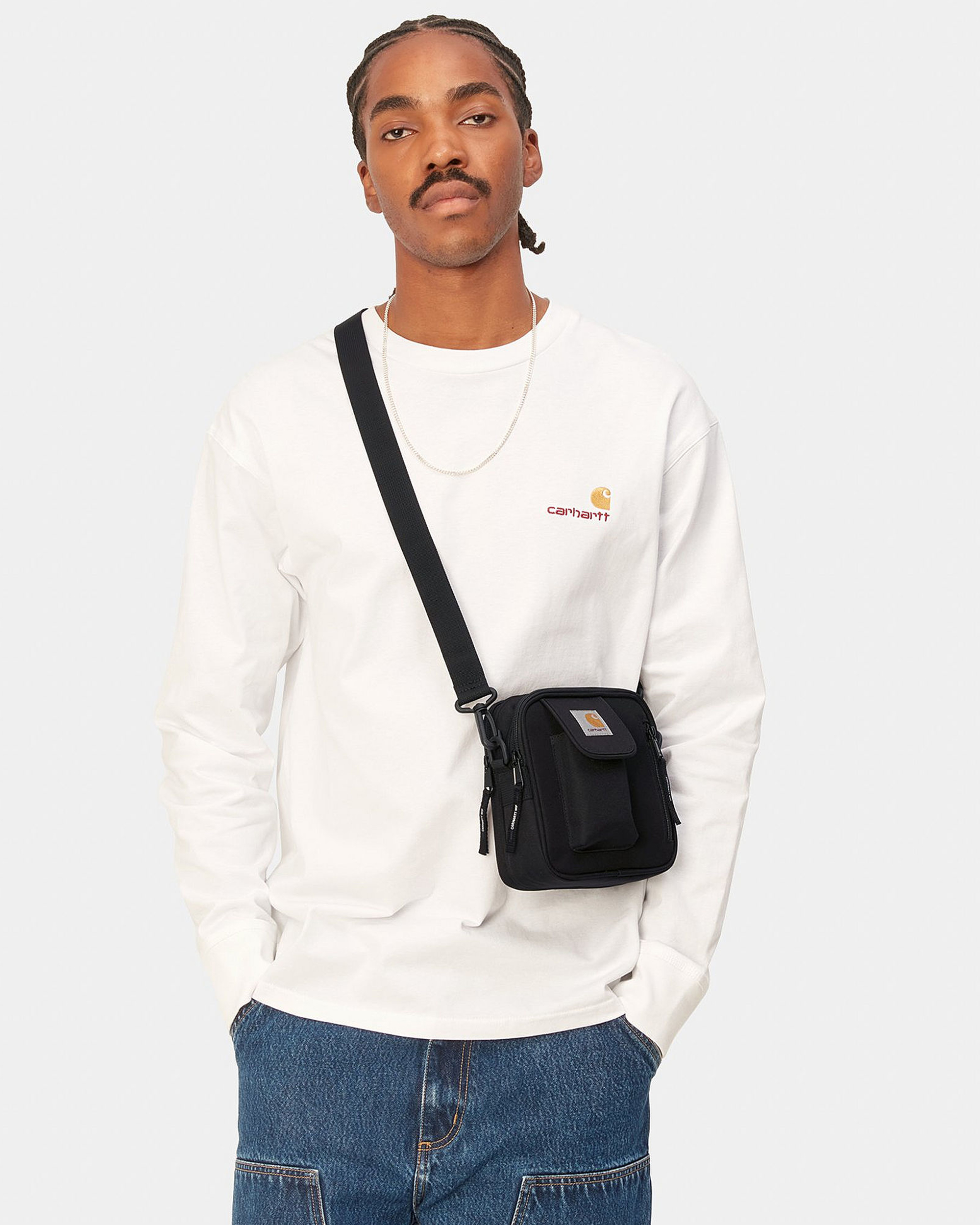 Shop Carhartt Essential Small Black Bag In 89xx