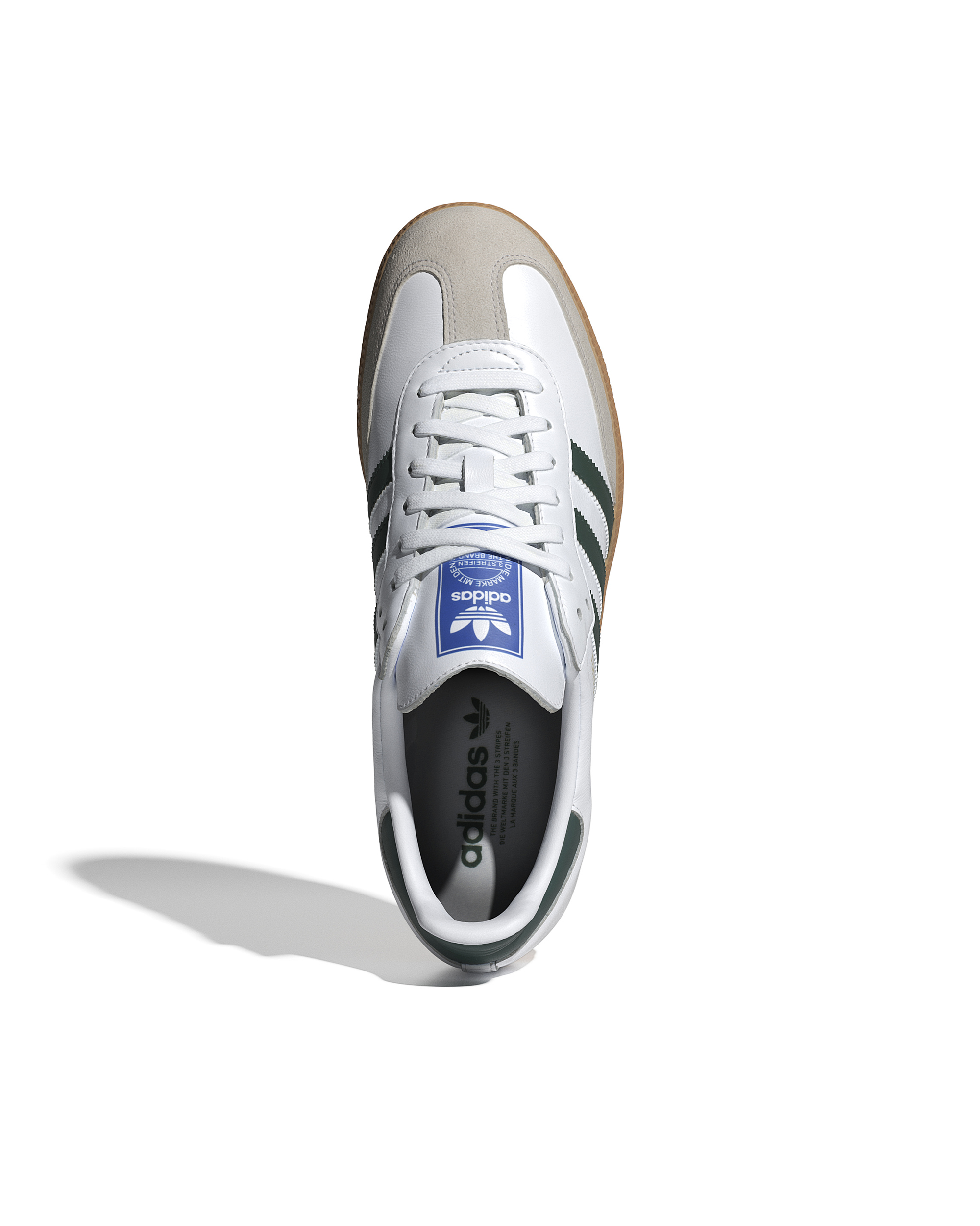 Shop Adidas Originals Sneaker Samba Og Cloud White / Collegiate Green / Gum In Ftwwht/cgreen/gum3