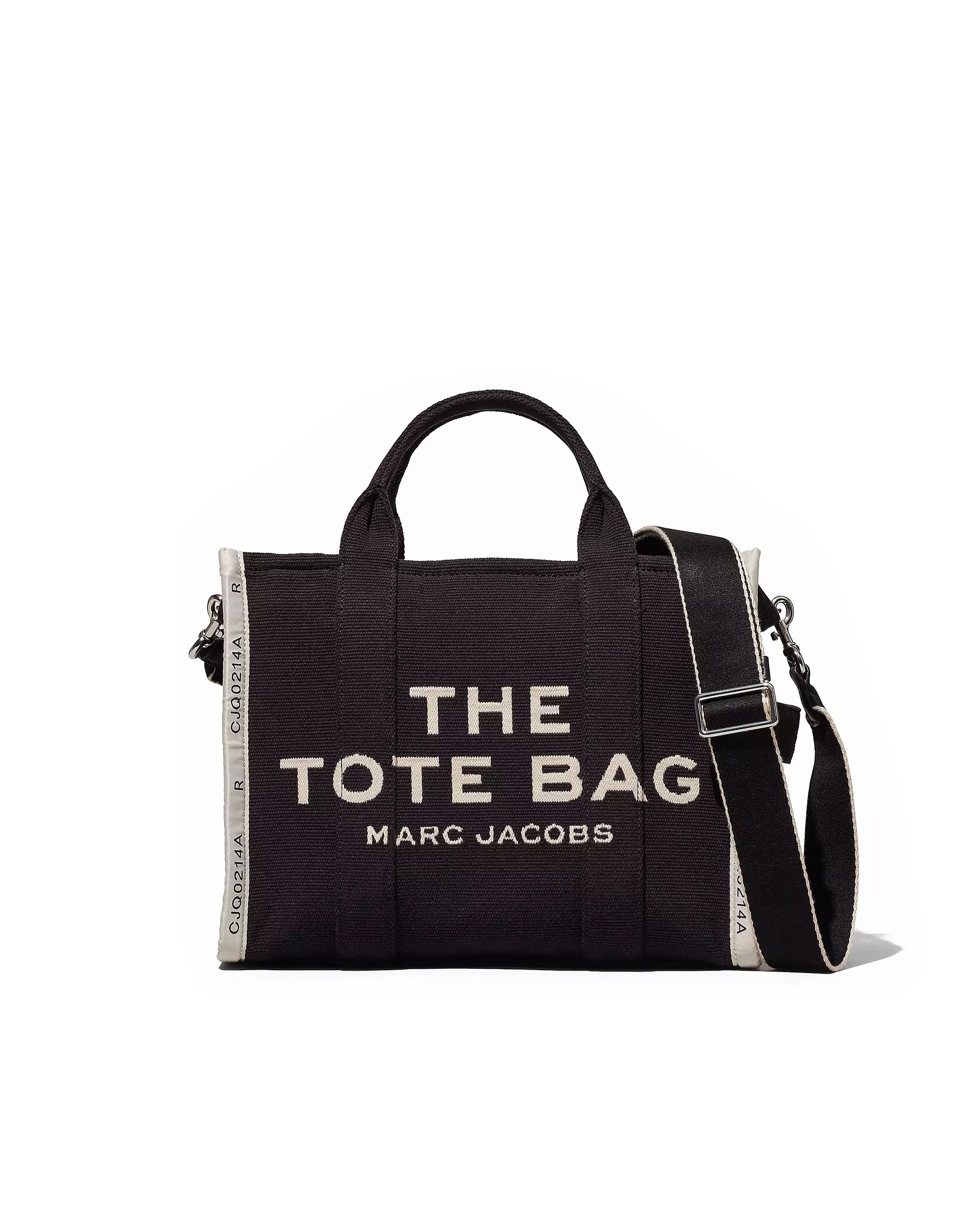 Shop Marc Jacobs The Jacquard Medium Tote Bag Black In 001