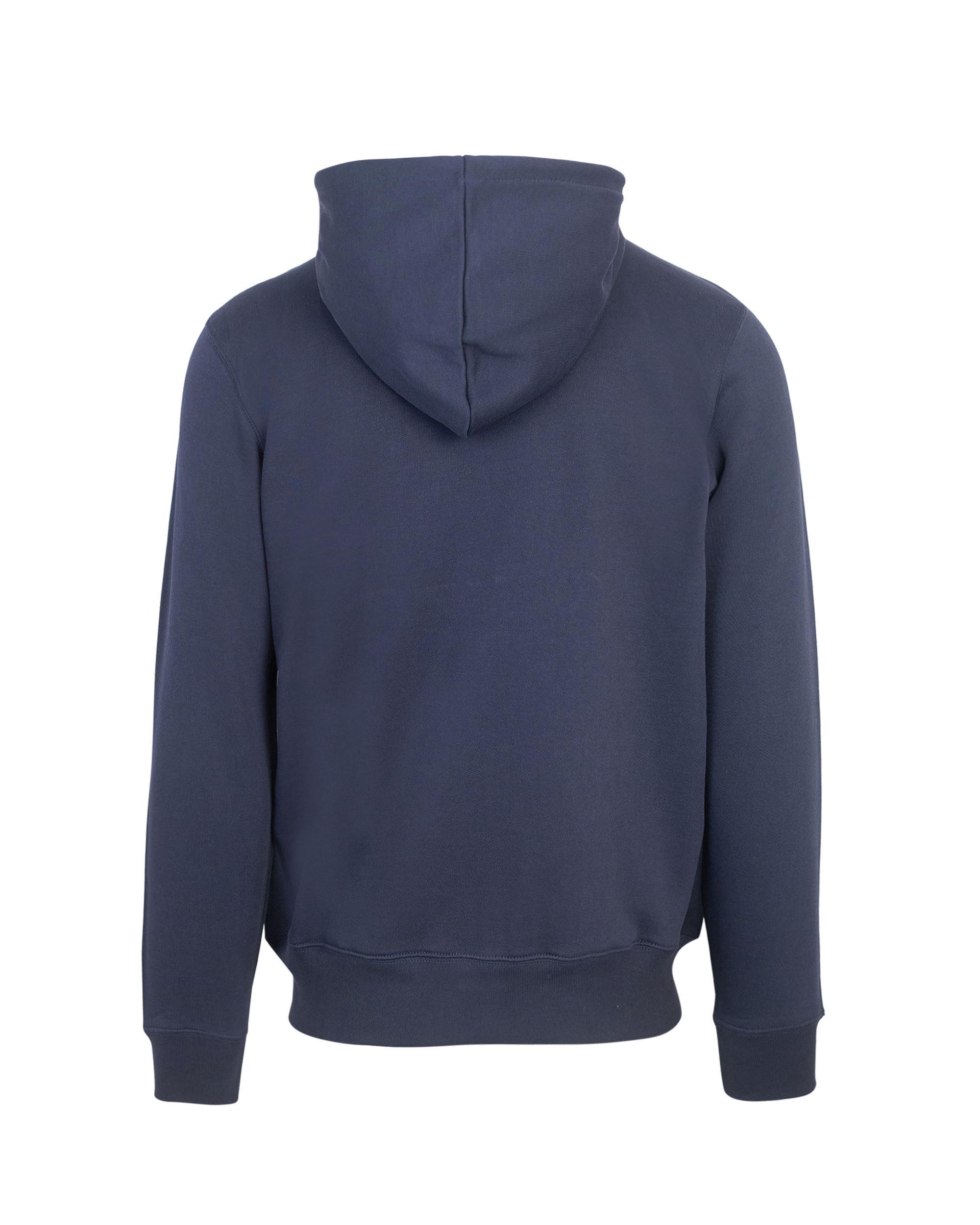 Shop Ps By Paul Smith Navy Hooded Sweatshirt With Zip In 49very Dark Navy