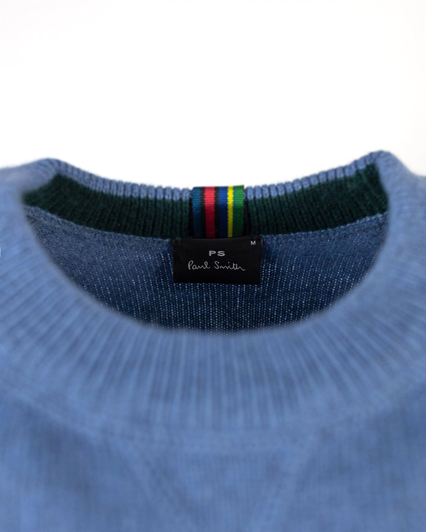 Shop Ps By Paul Smith Light Blue Merino Wool Sweater In 43greyish Blue