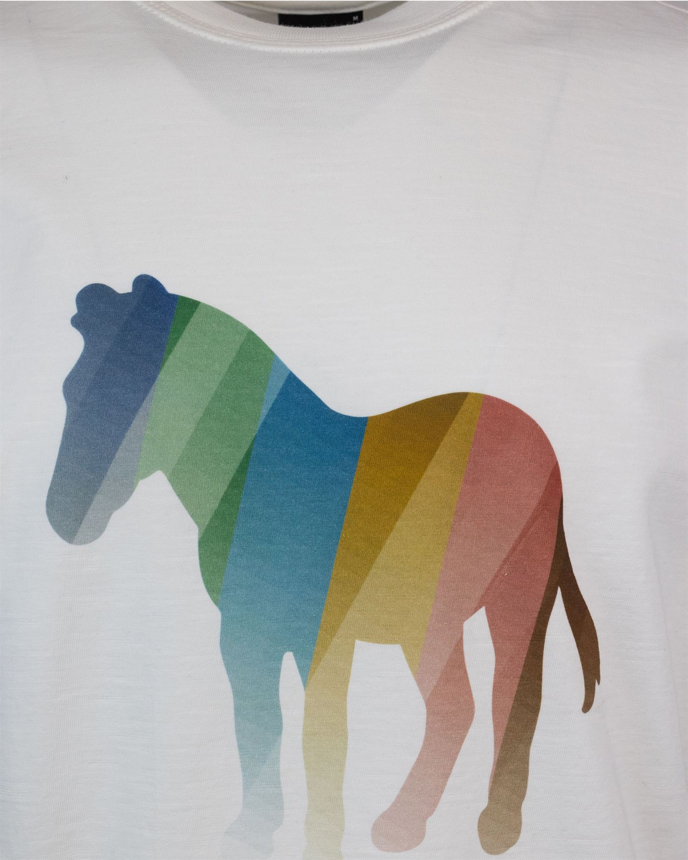 Shop Ps By Paul Smith T-shirt Zebra Colorfull In 02off White