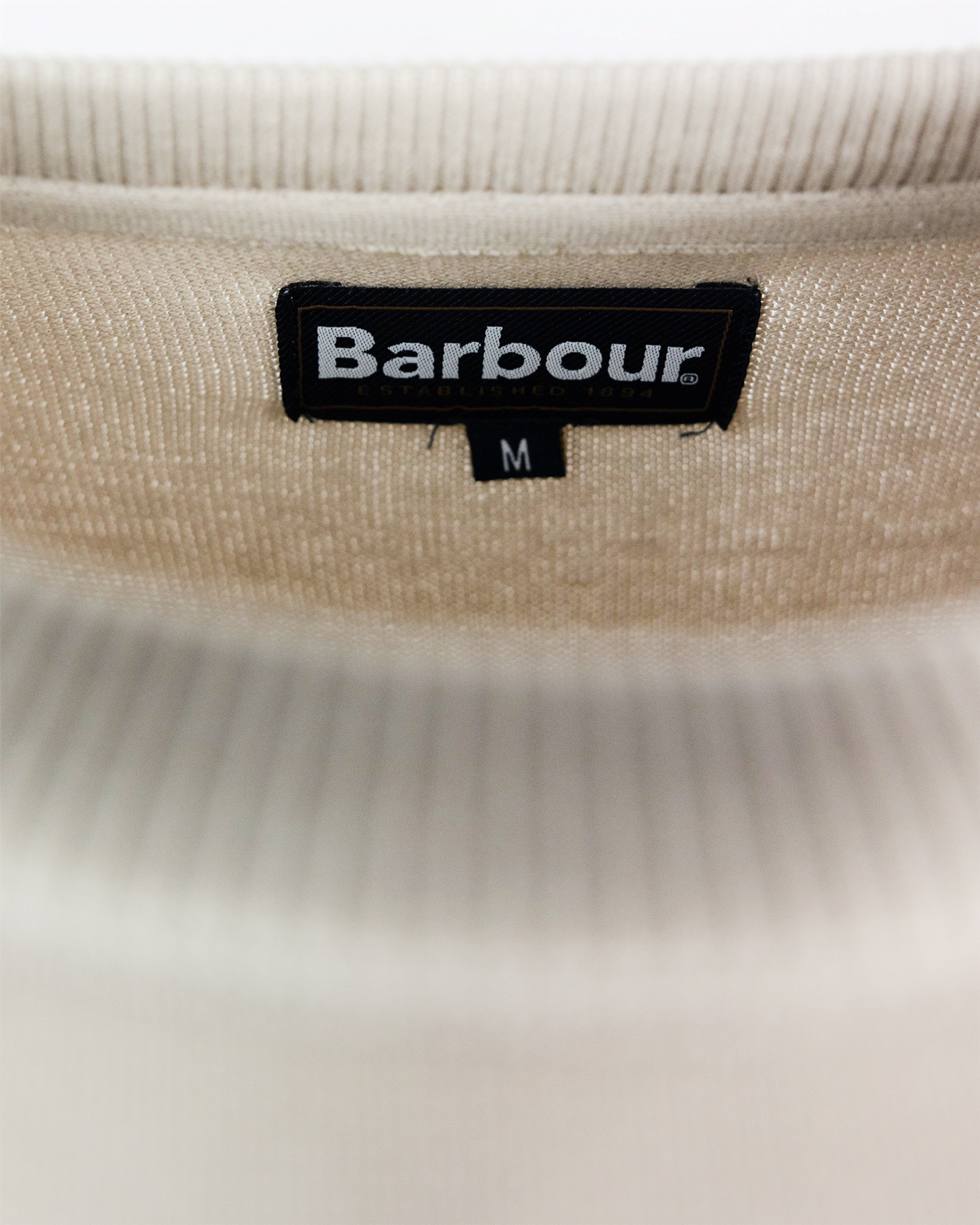Shop Barbour Dove Gray Pima Sweater In Be12