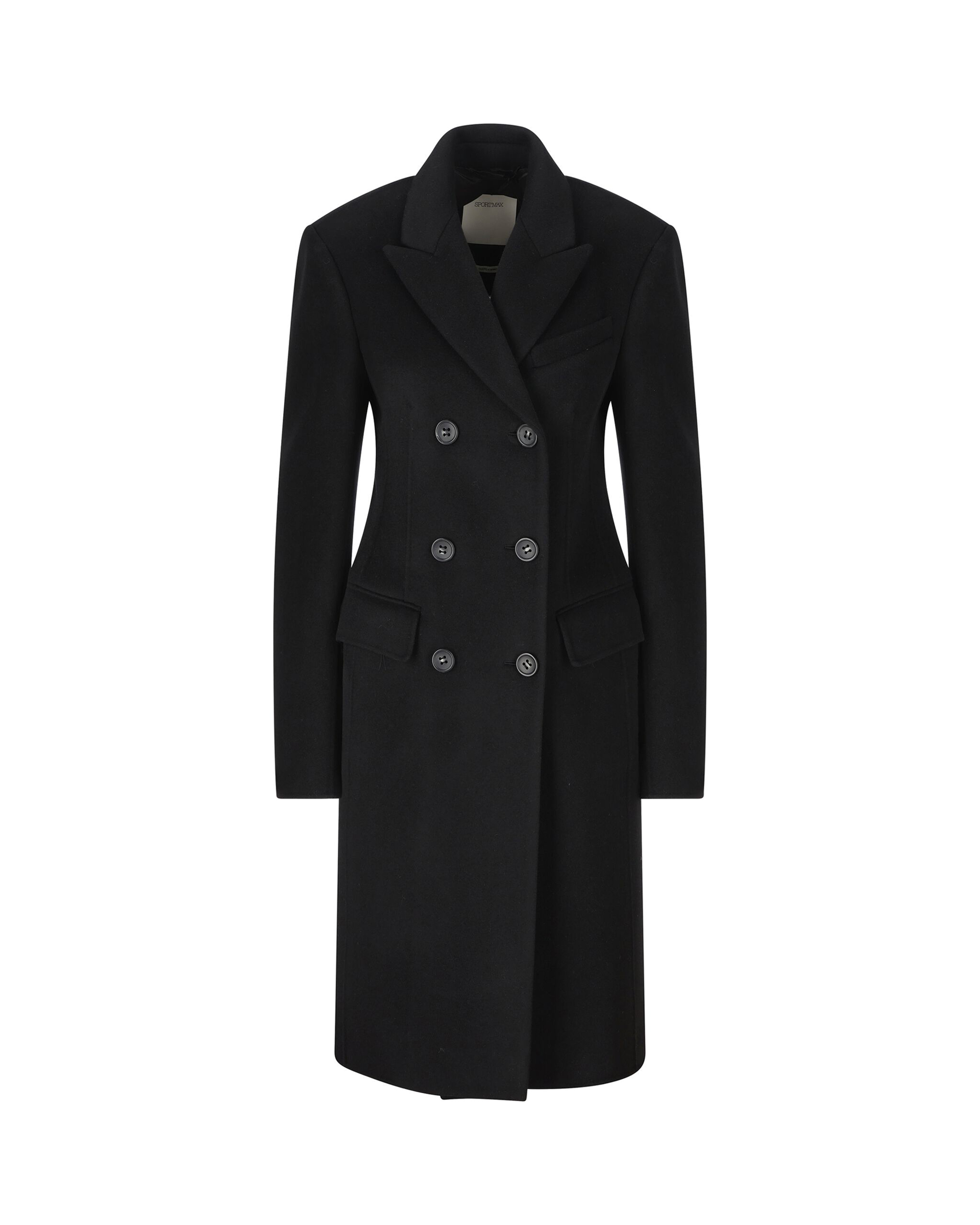 Shop Sportmax Morgana Coat In Black Wool In 013black