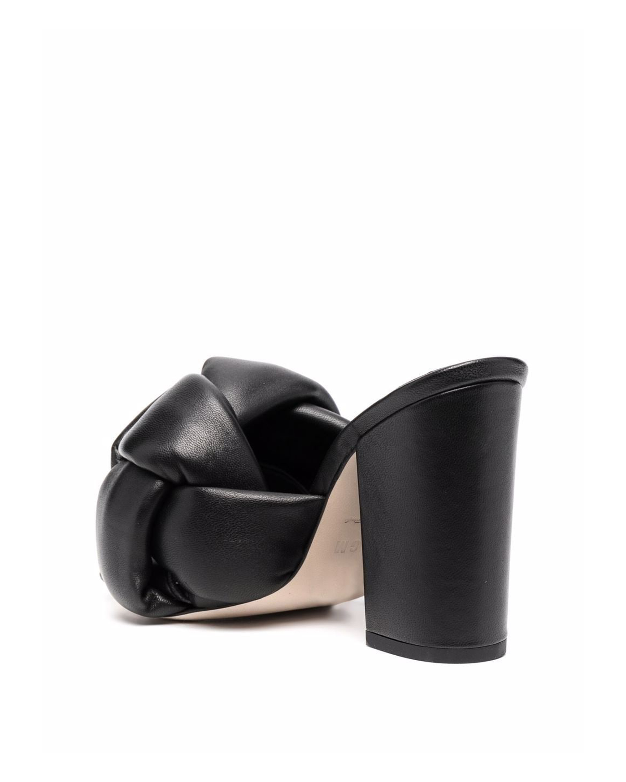 Shop Msgm Mules Sandal With Knot In 99