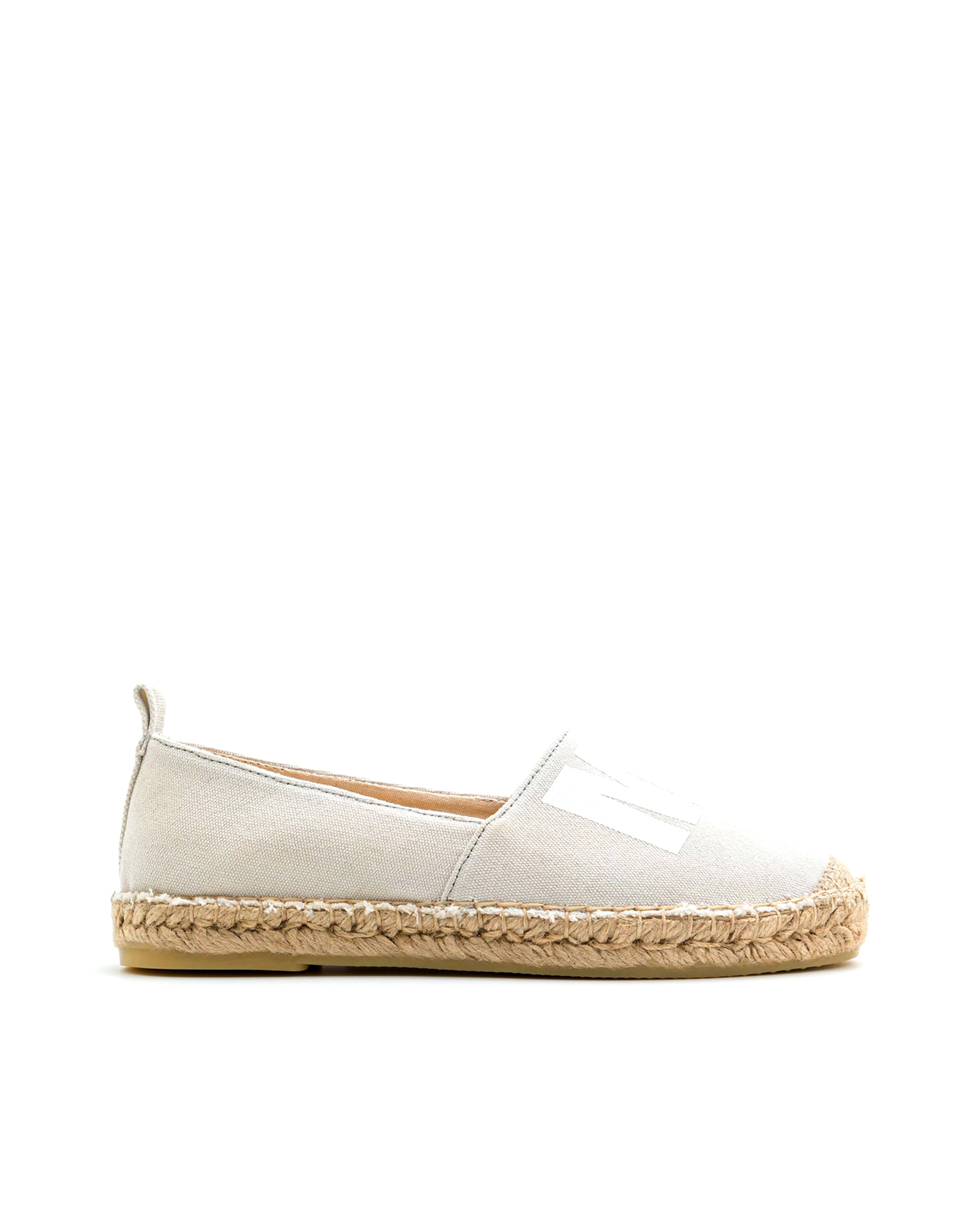 Shop Msgm Espadrilles With Printed Logo In 22